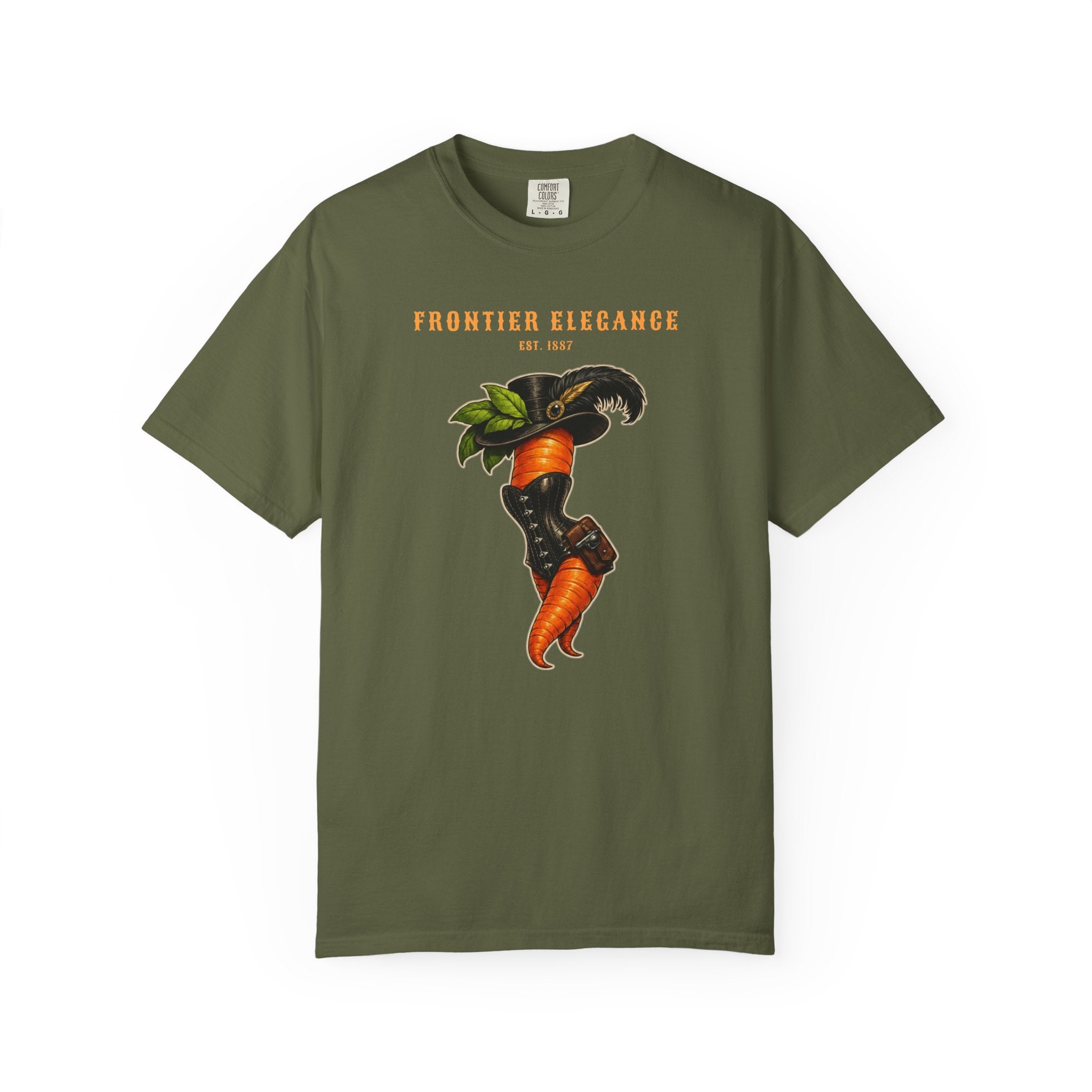 Frontier Elegance Tee | Victorian Western Carrot