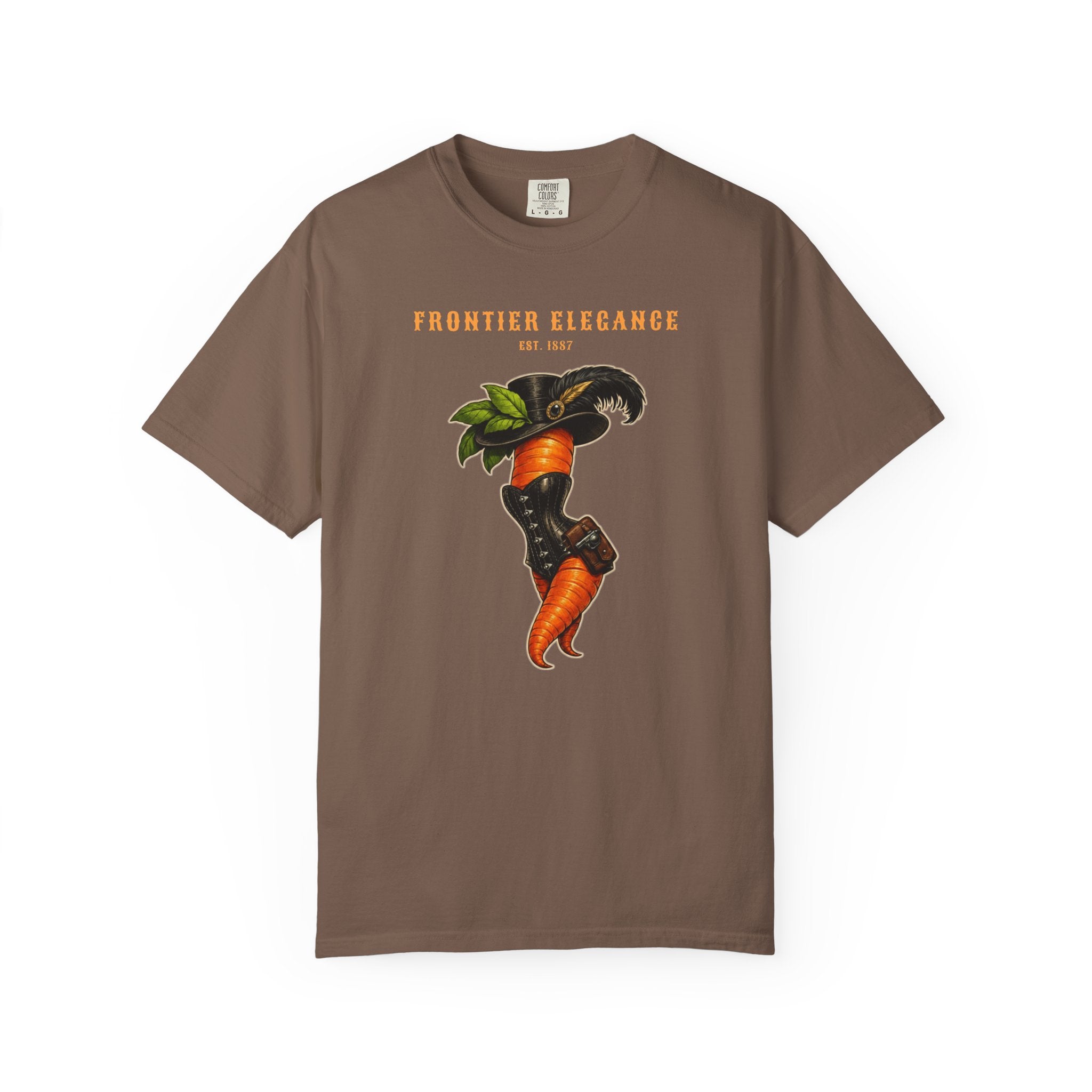 Frontier Elegance Tee | Victorian Western Carrot