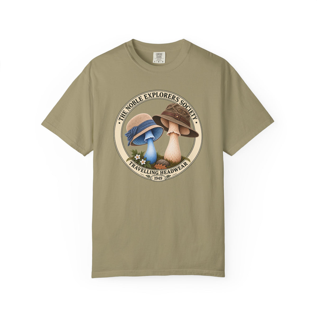 1949 Travelling Headwear Mushroom Tee