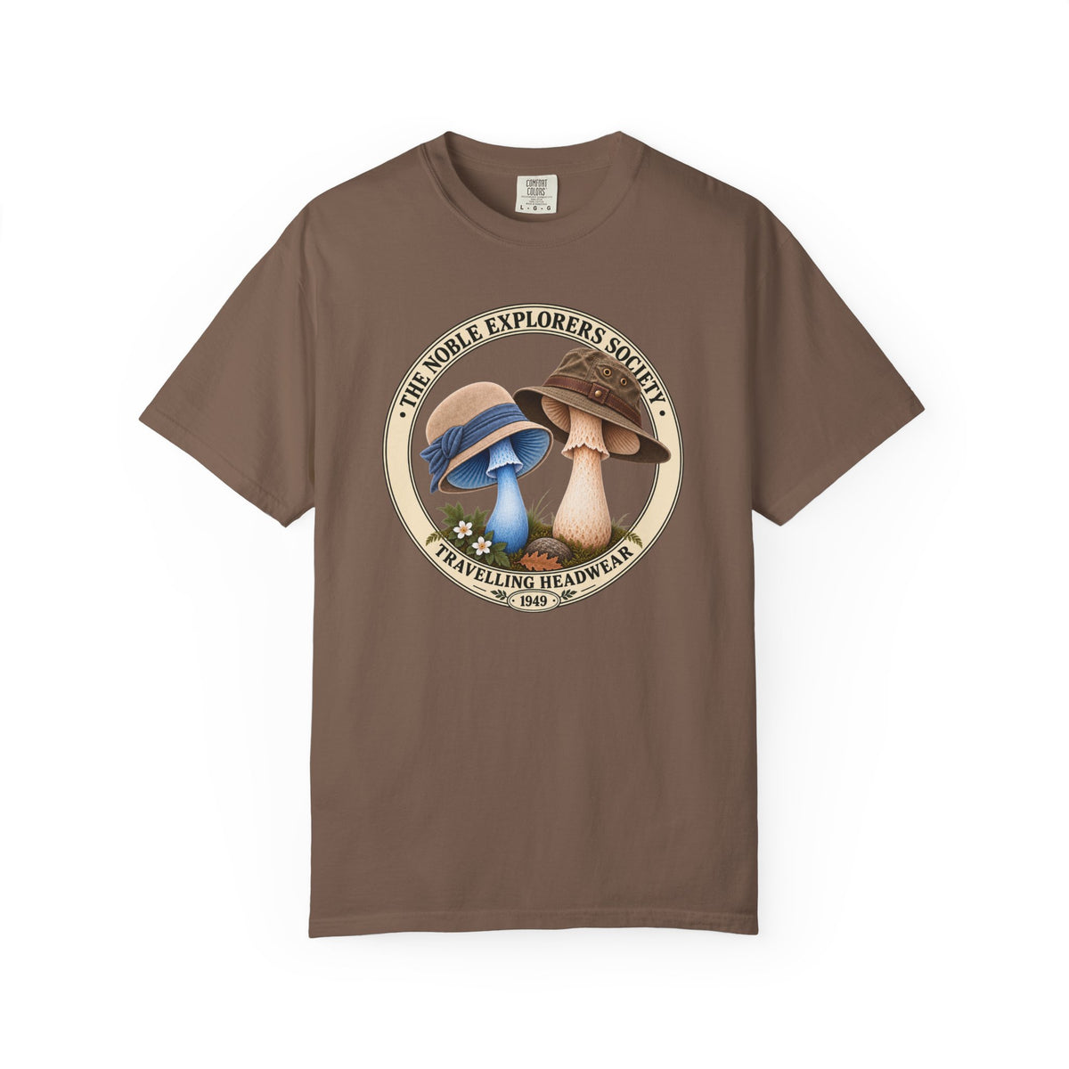 1949 Travelling Headwear Mushroom Tee