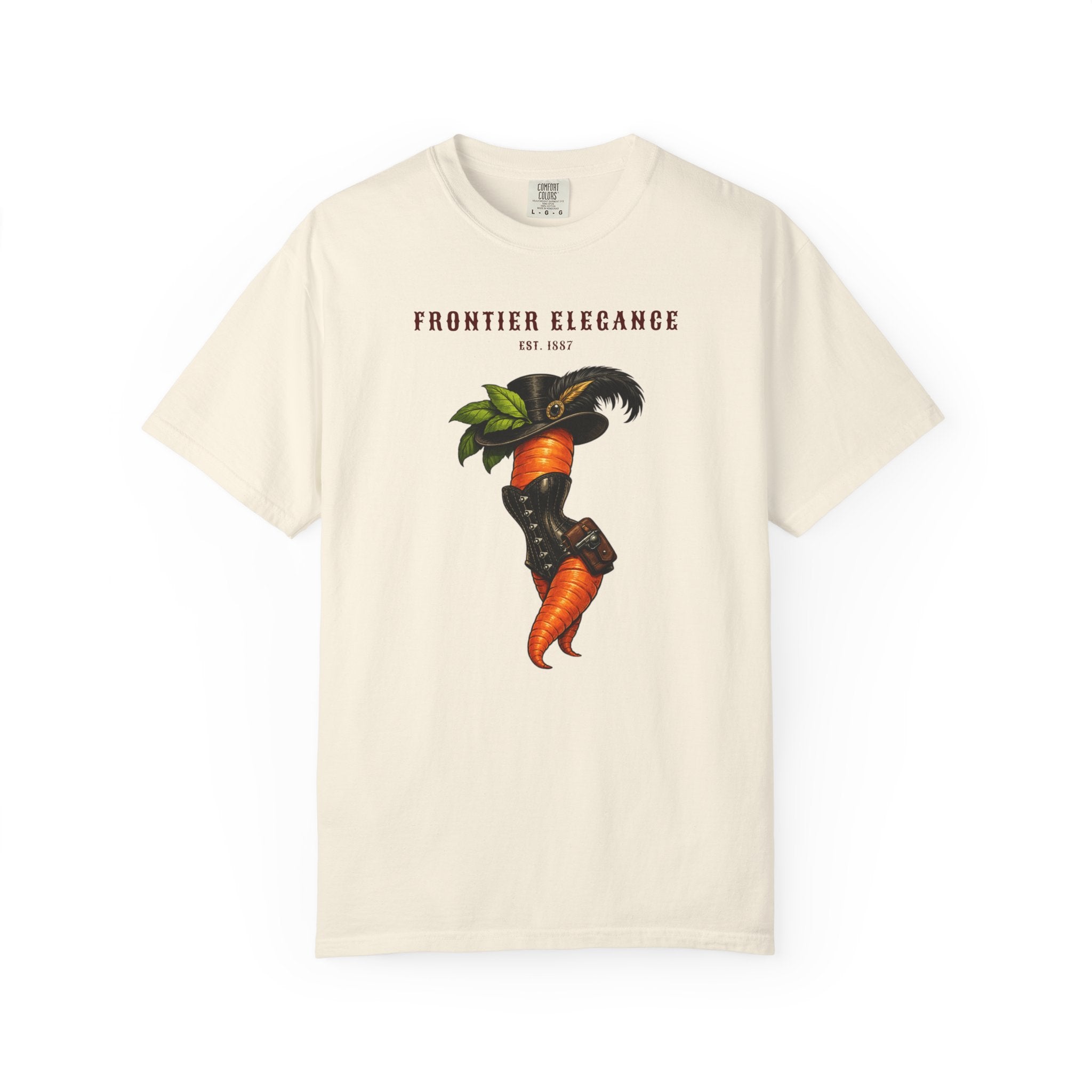 Frontier Elegance Tee | Victorian Western Carrot