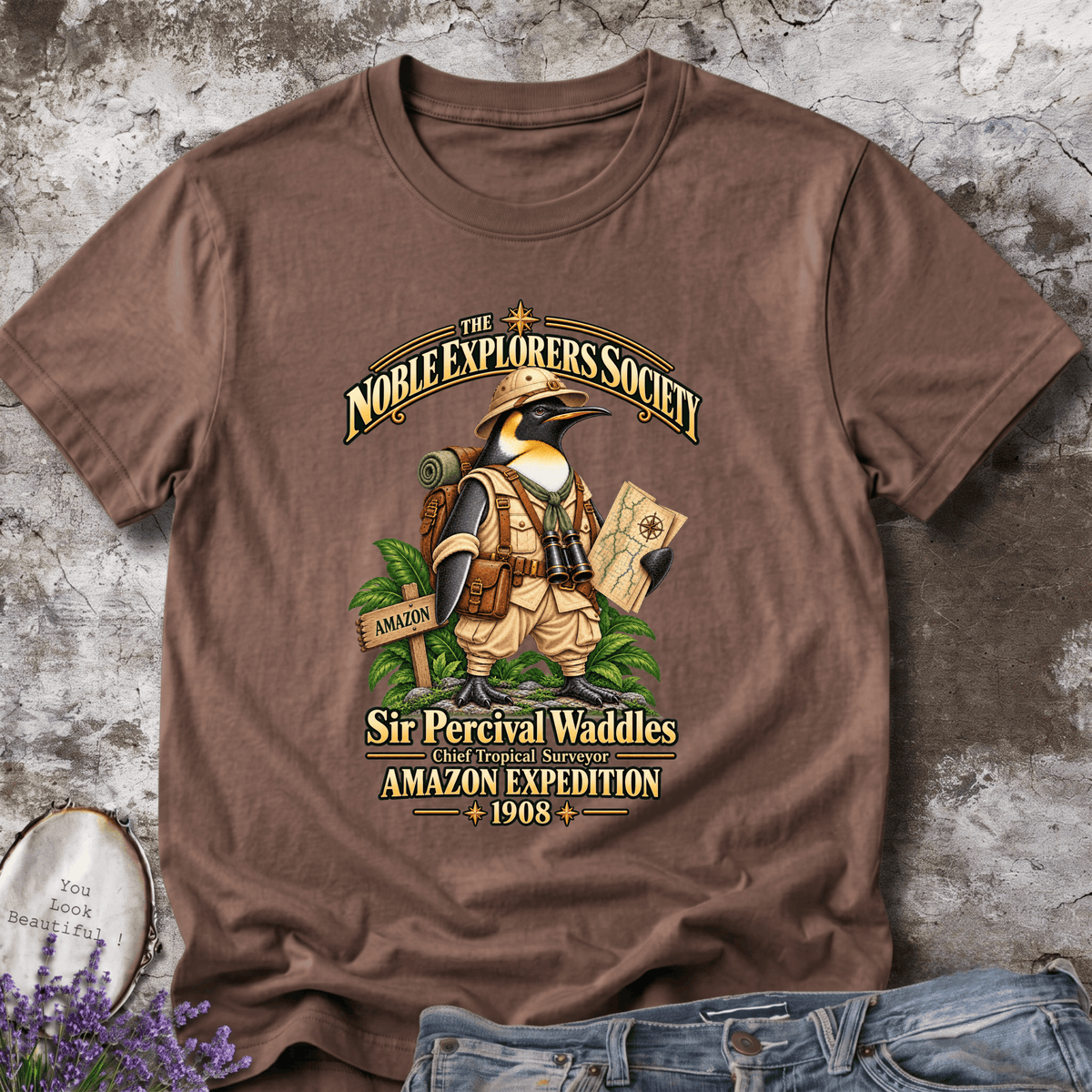 Sir Percival Waddles – Amazon Expedition Tee  Tags