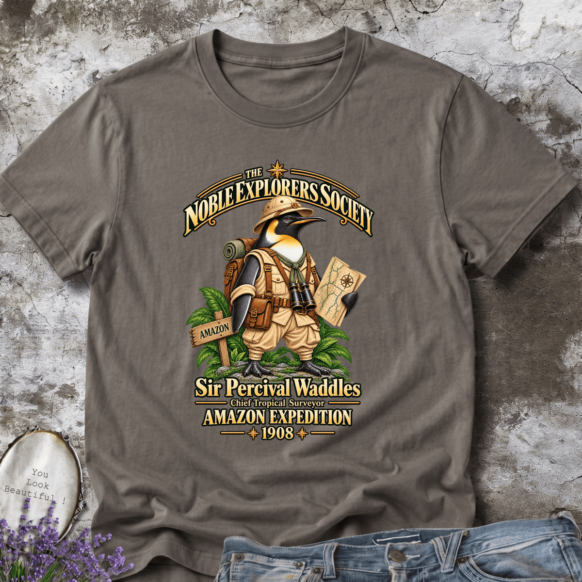 Sir Percival Waddles – Amazon Expedition Tee  Tags