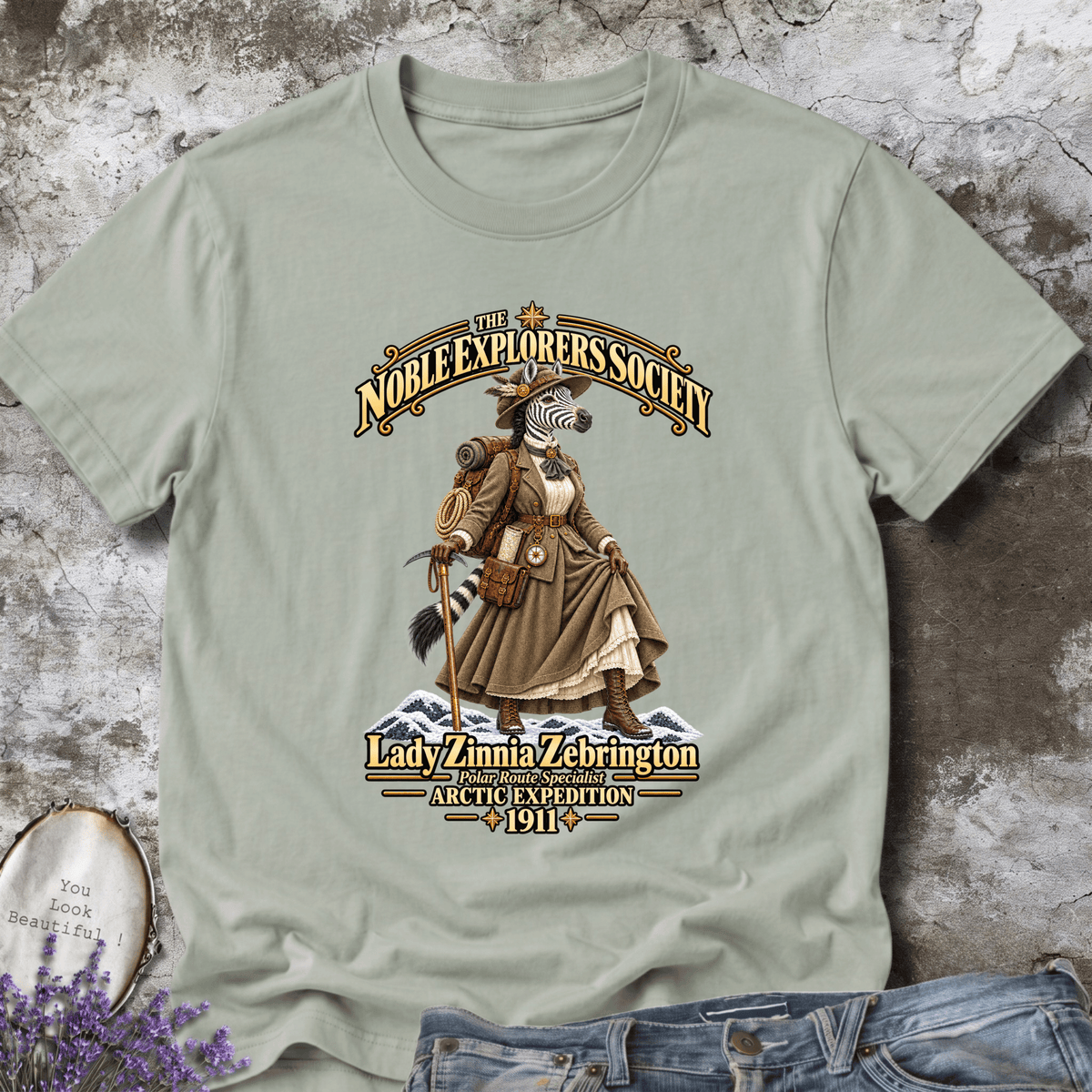 Lady Zinnia Zebrington – Arctic Expedition Tee