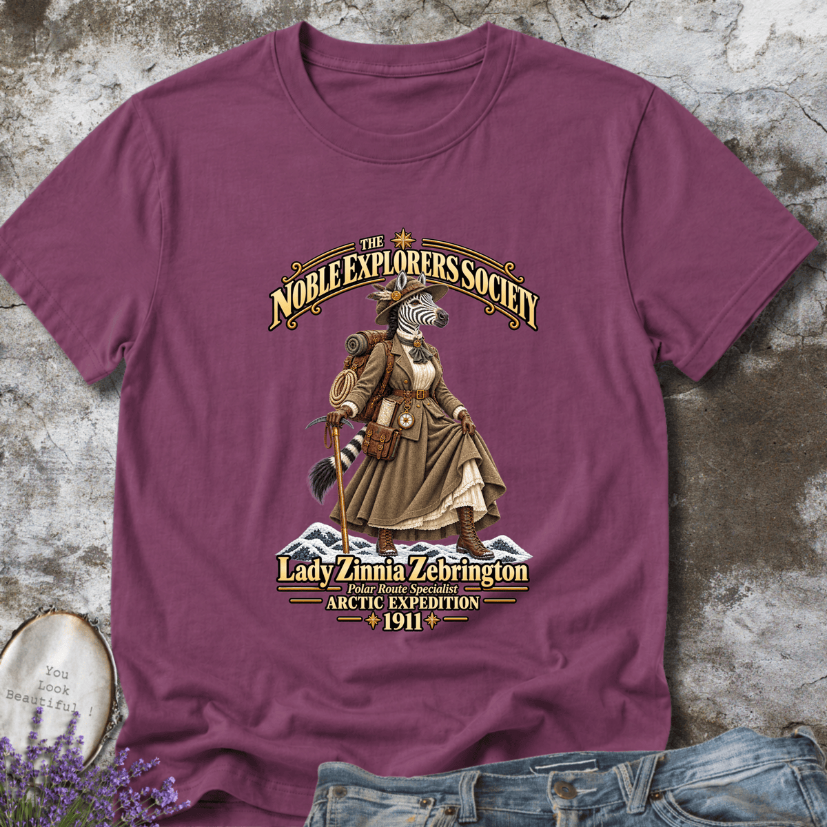 Lady Zinnia Zebrington – Arctic Expedition Tee