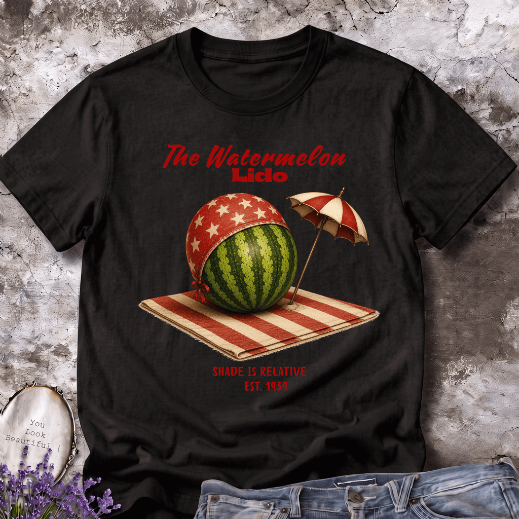The Watermelon Lido – Vintage Watermelon Beach Tee