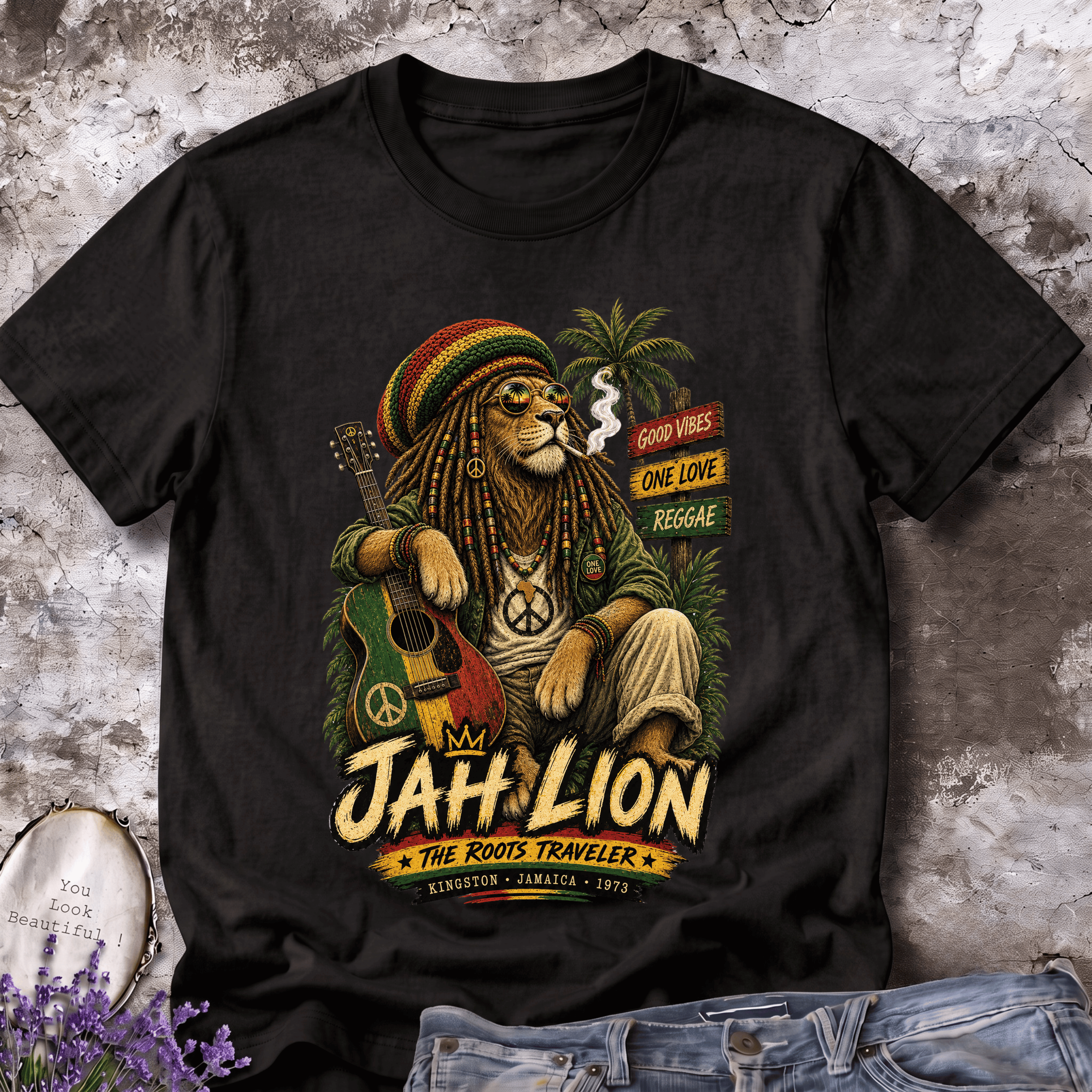 Jah Lion – The Roots Traveler Reggae Tee
