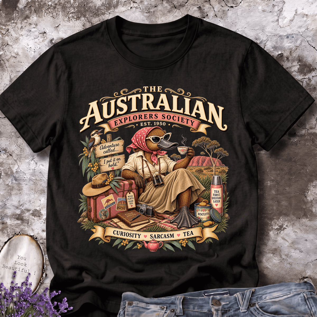 Australian Lady Explorer Platypus Tee – Est. 1950