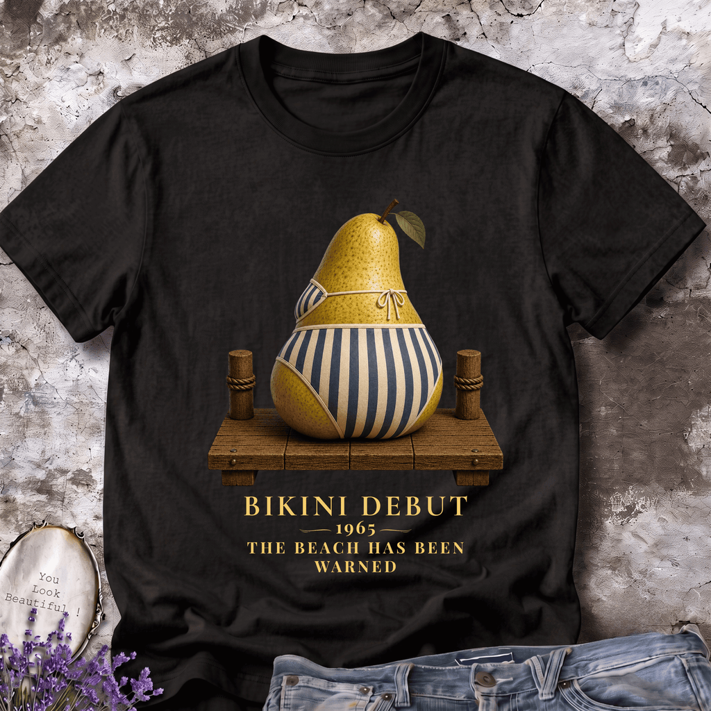 Bikini Debut 1965 – Funny Pear Graphic Tee
