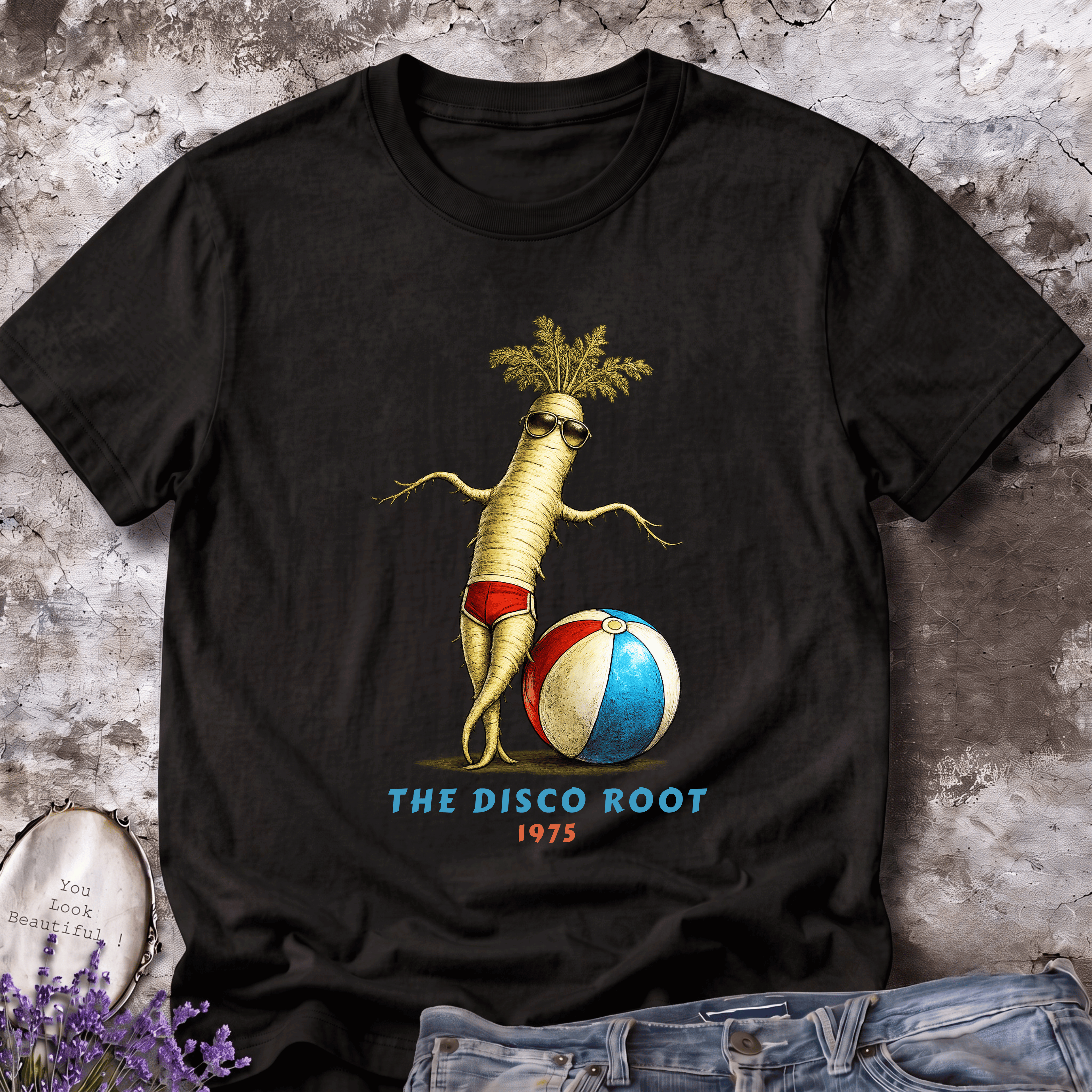 The Disco Root 1975 – Vintage Parsnip Graphic Tee