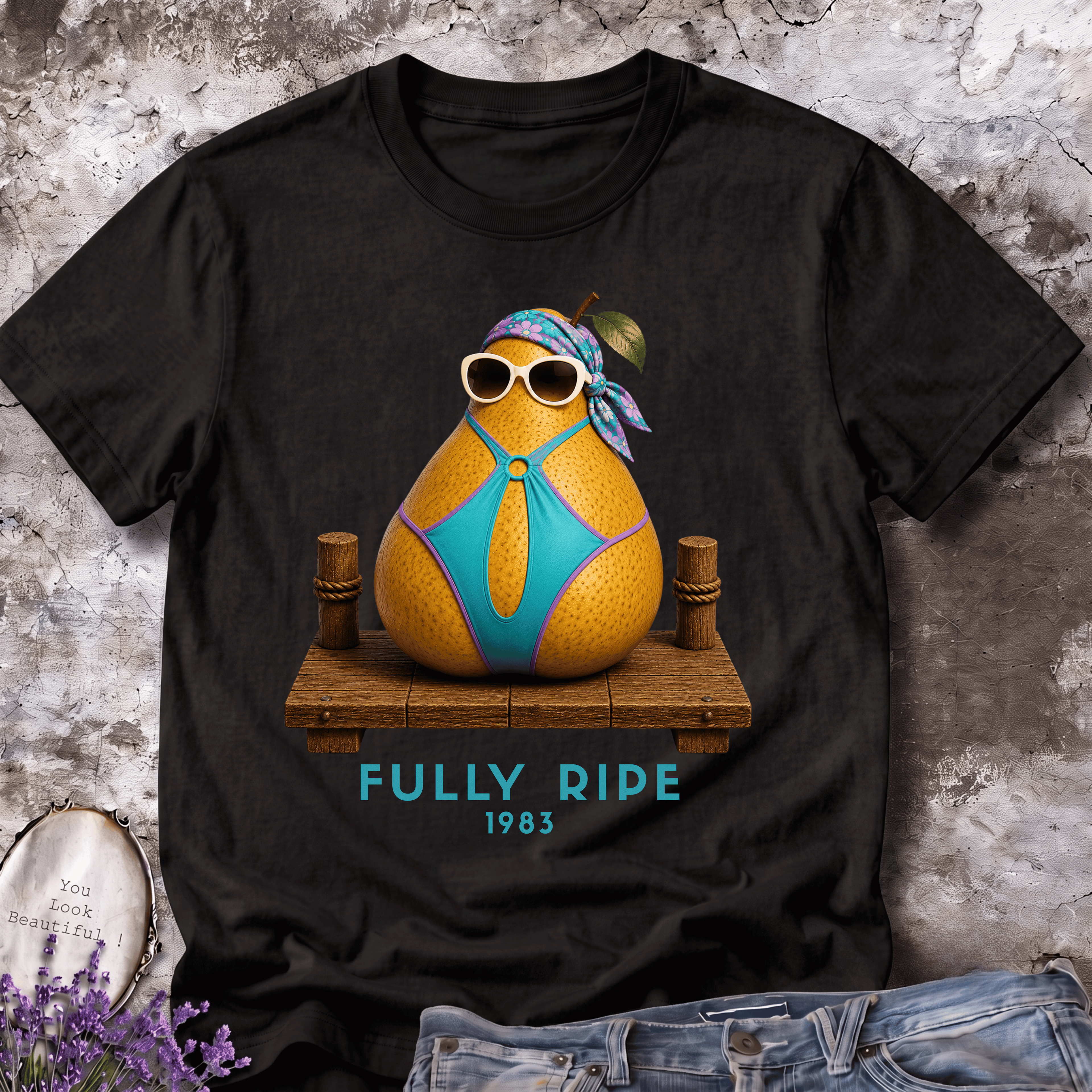 Fully Ripe 1983 – Vintage Pear Beach Graphic Tee