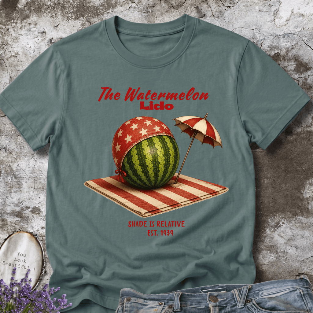 The Watermelon Lido – Vintage Watermelon Beach Tee