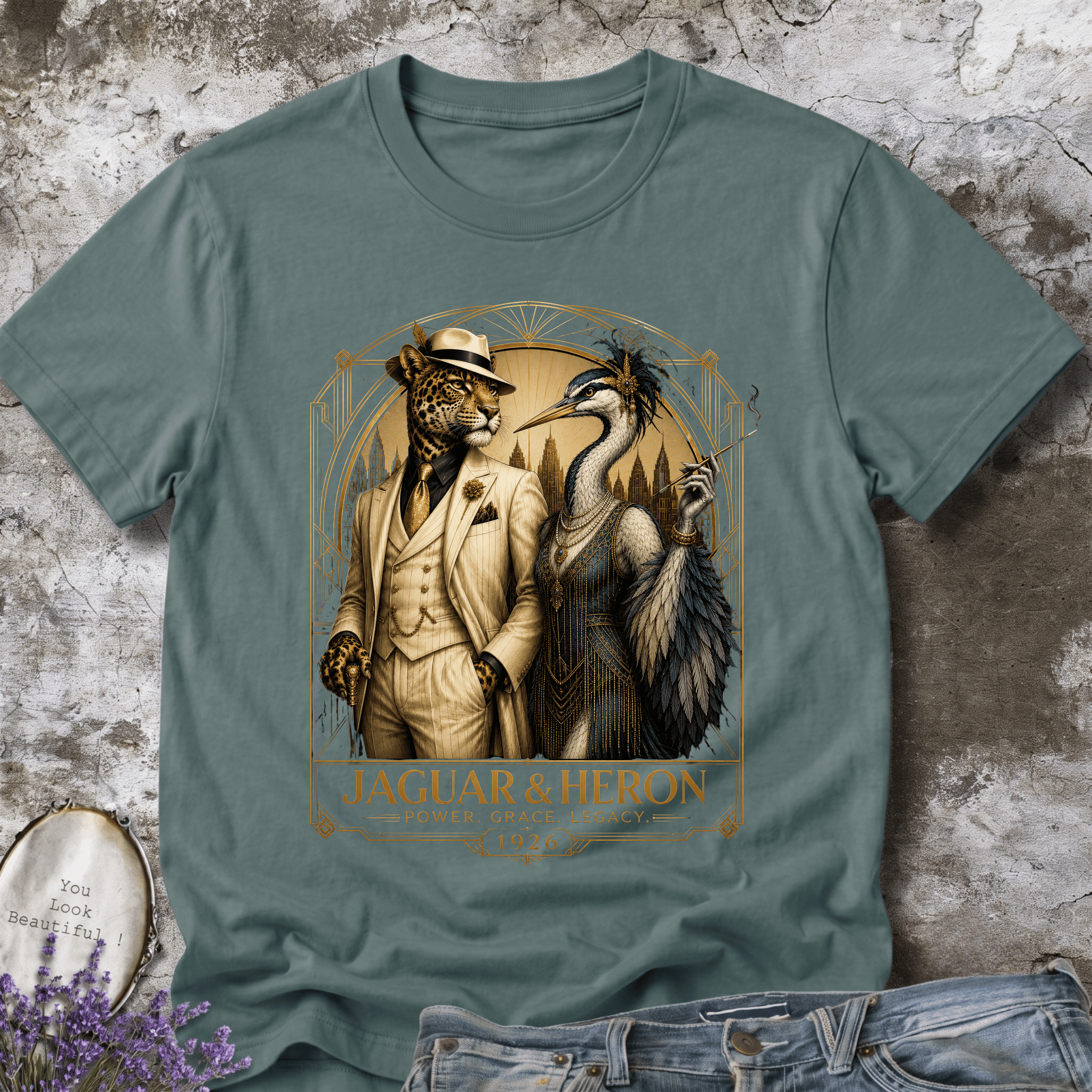 Jaguar & Heron Tee