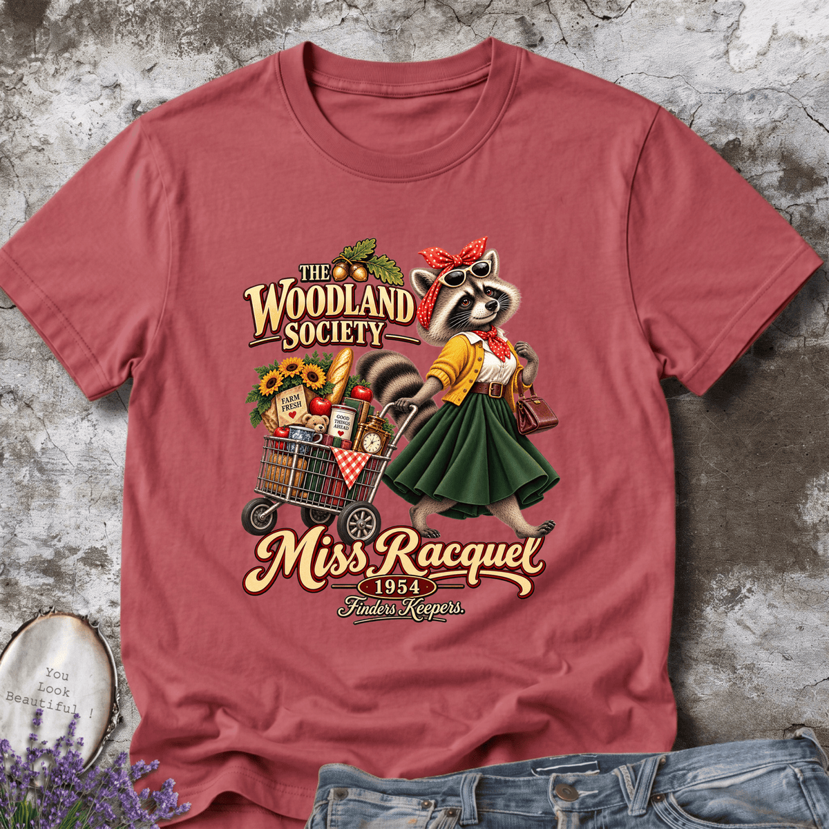 Miss Racquell Raccoon Tee