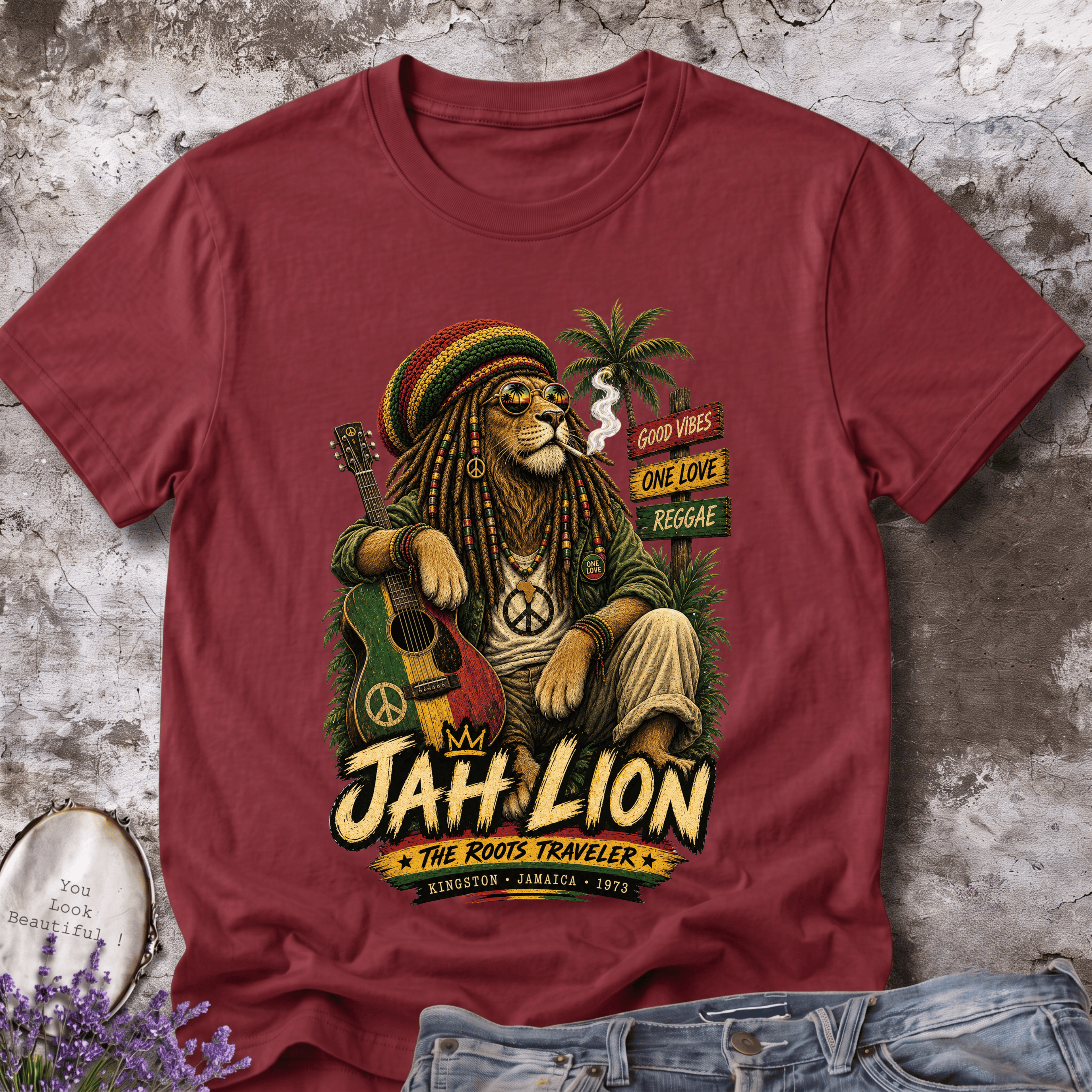 Jah Lion – The Roots Traveler Reggae Tee
