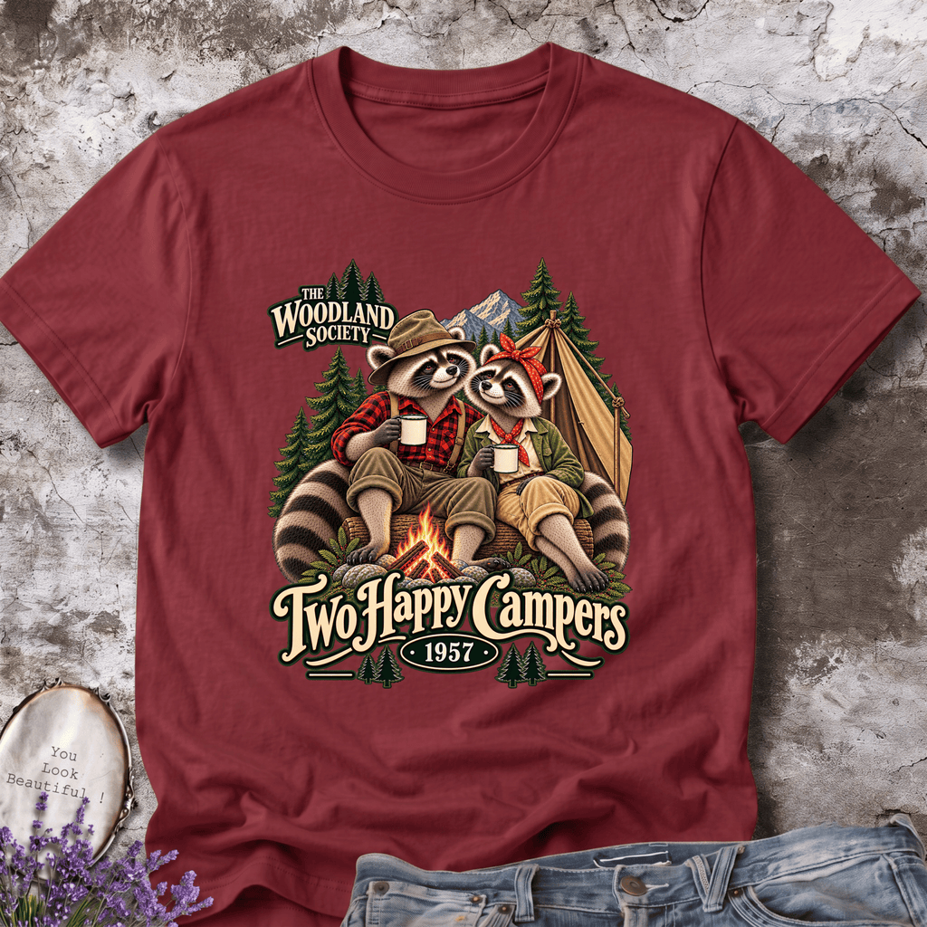 Two Happy Campers Raccoon Tee