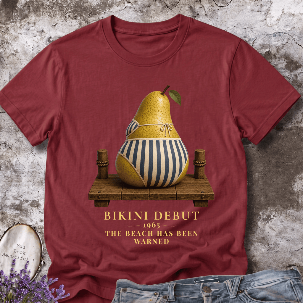 Bikini Debut 1965 – Funny Pear Graphic Tee