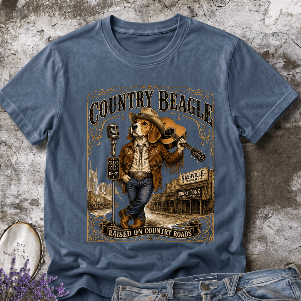 Country Beagle | Rustic Farm Dog Graphic Tee