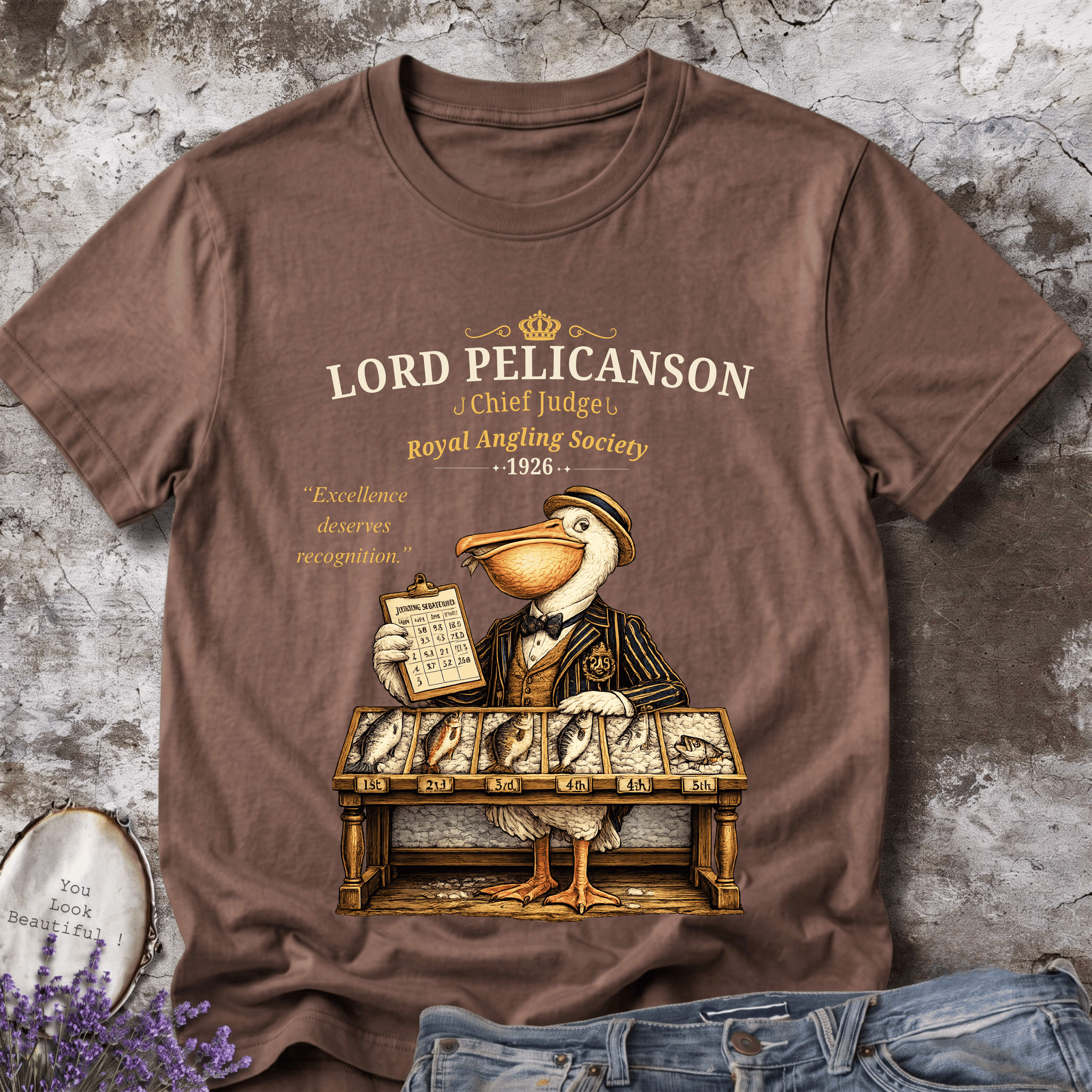 Lord Pelicanson Tee – Chief Judge of the Royal Angling Society