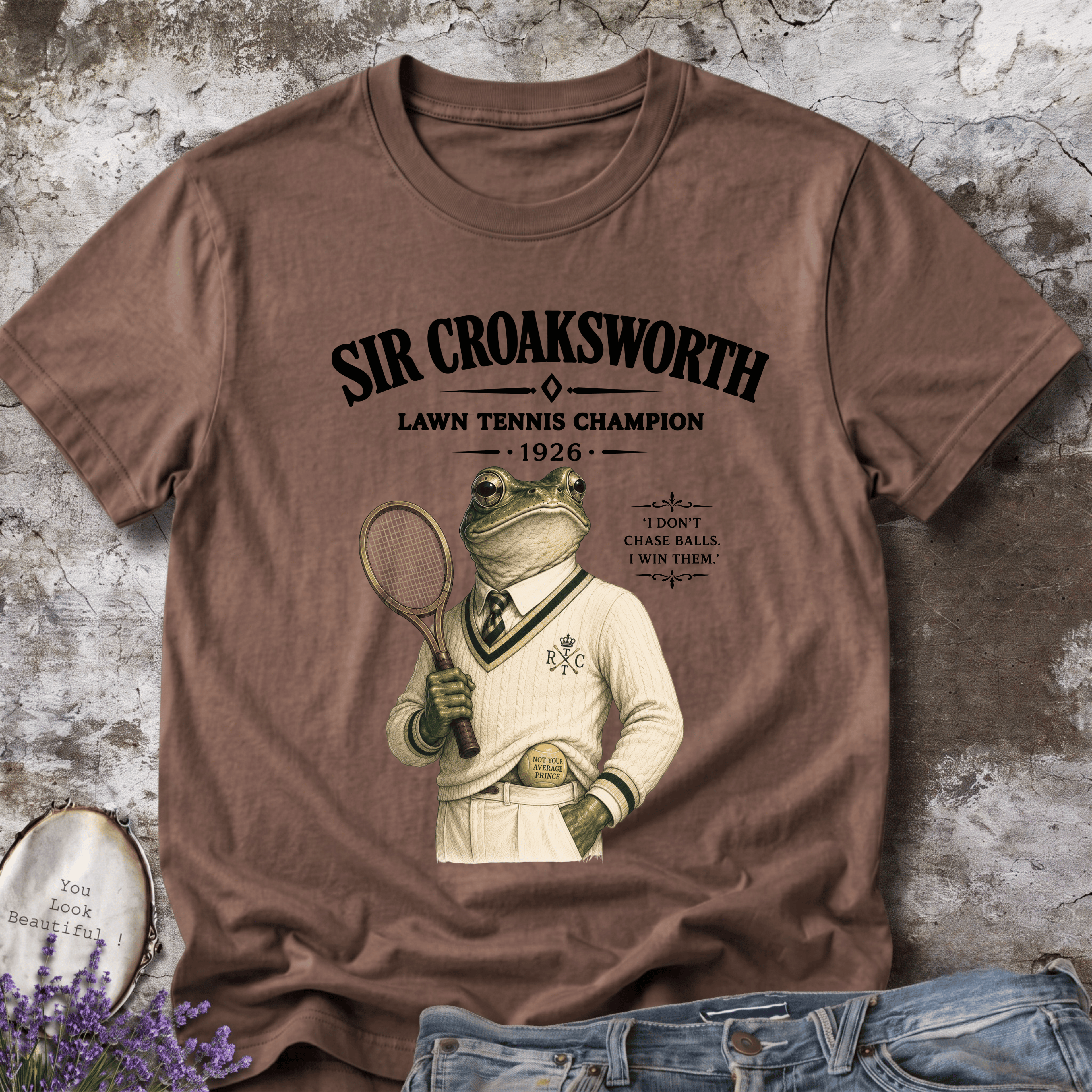 Sir Croaksworth – Lawn Tennis Champion Tee