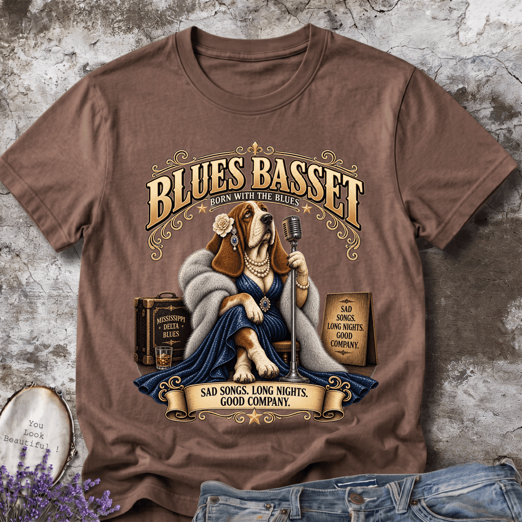 Blues Belle Basset Tee