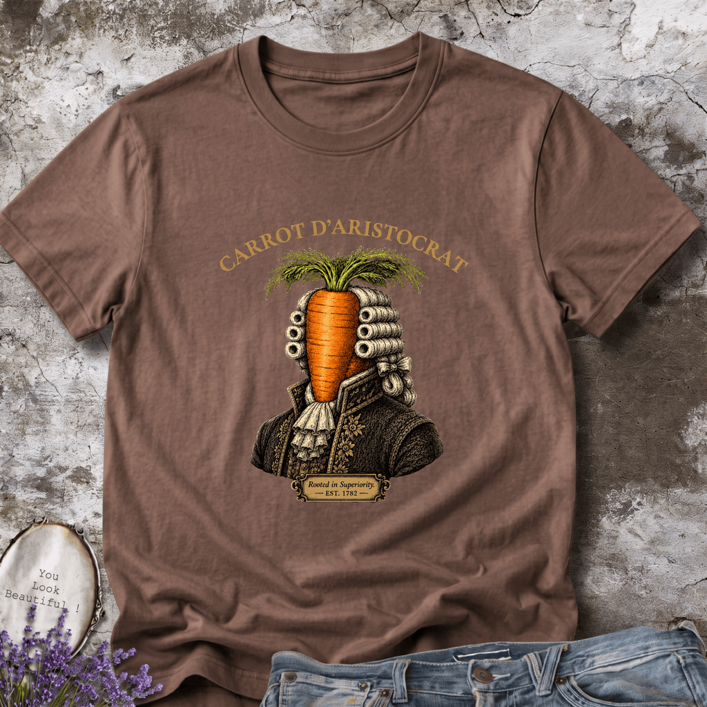 Carrot D'Aristocrat Vintage Graphic Tee | Rooted in Superiority