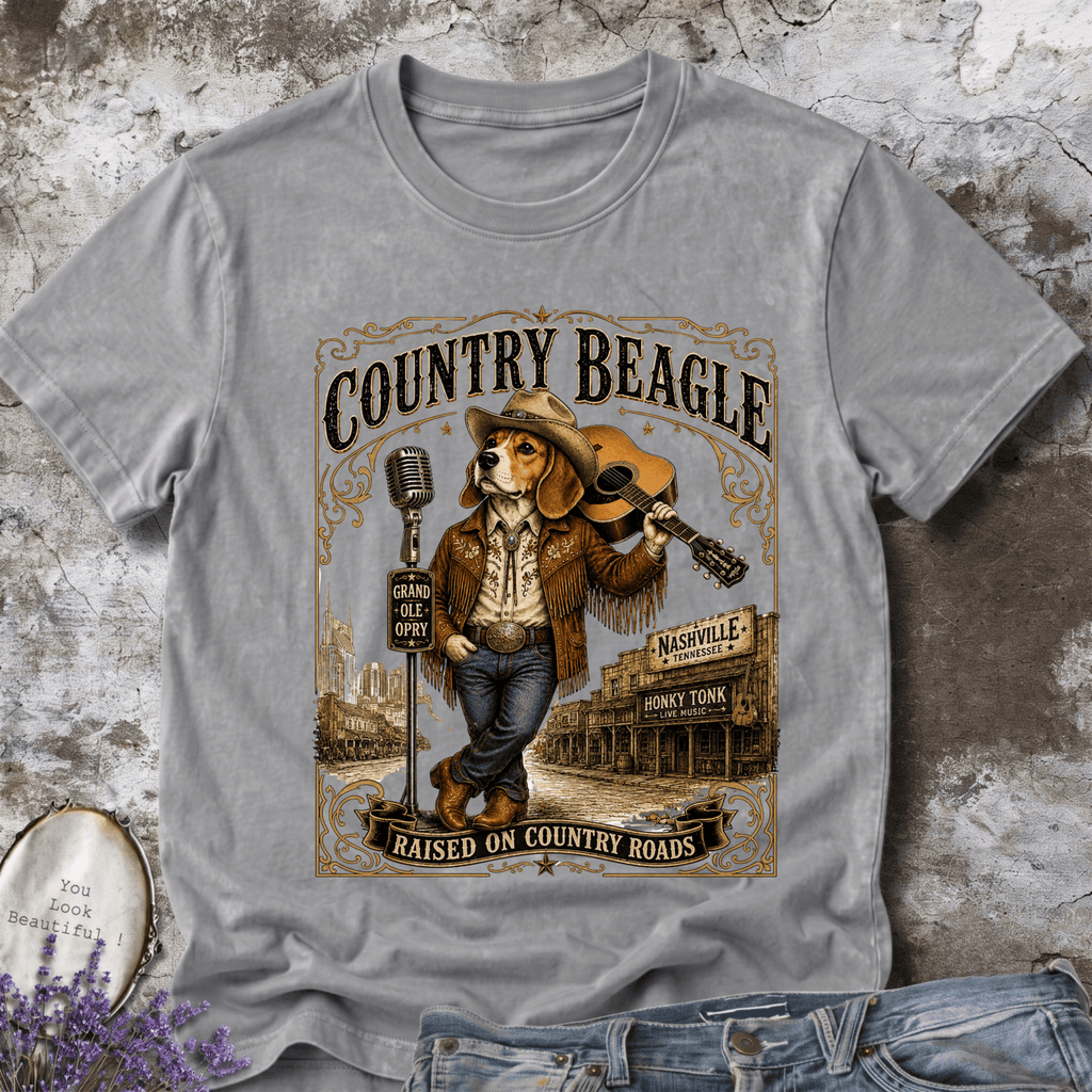 Country Beagle | Rustic Farm Dog Graphic Tee