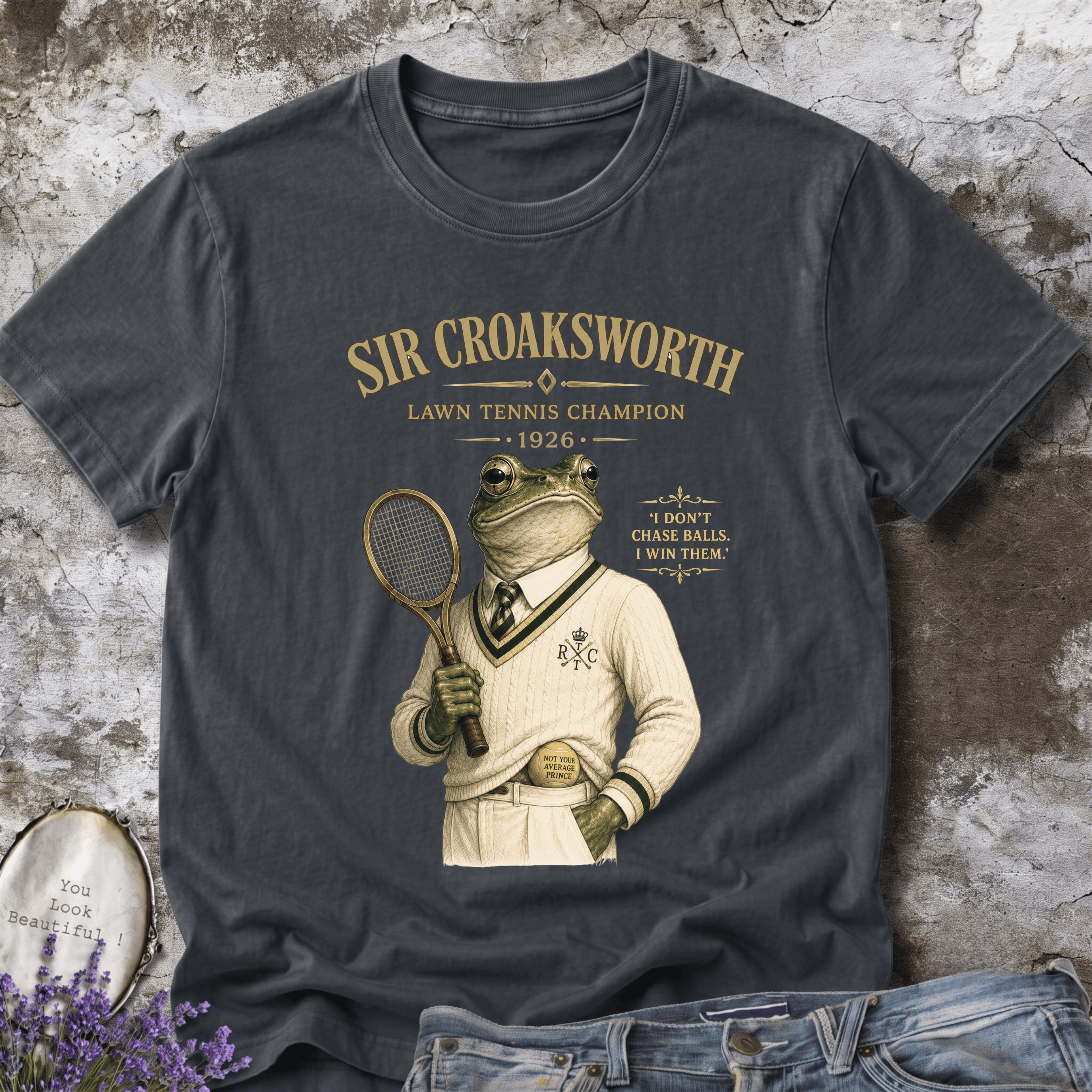 Sir Croaksworth – Lawn Tennis Champion Tee