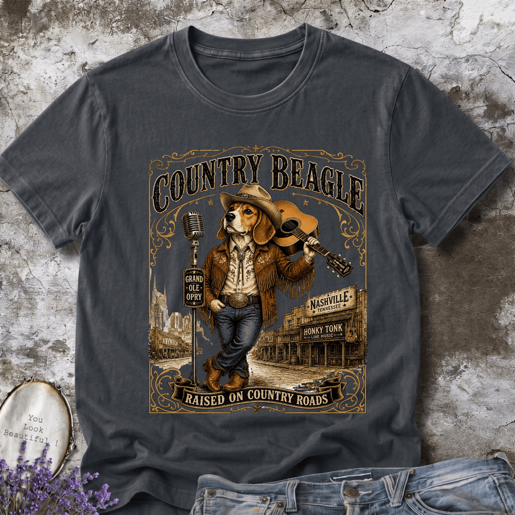 Country Beagle | Rustic Farm Dog Graphic Tee