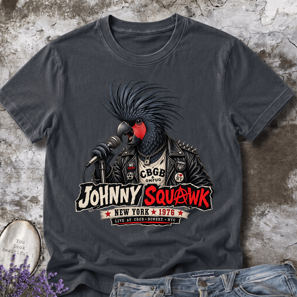 Johnny Squawk – 1976 Punk Rock  Cockatoo Tee