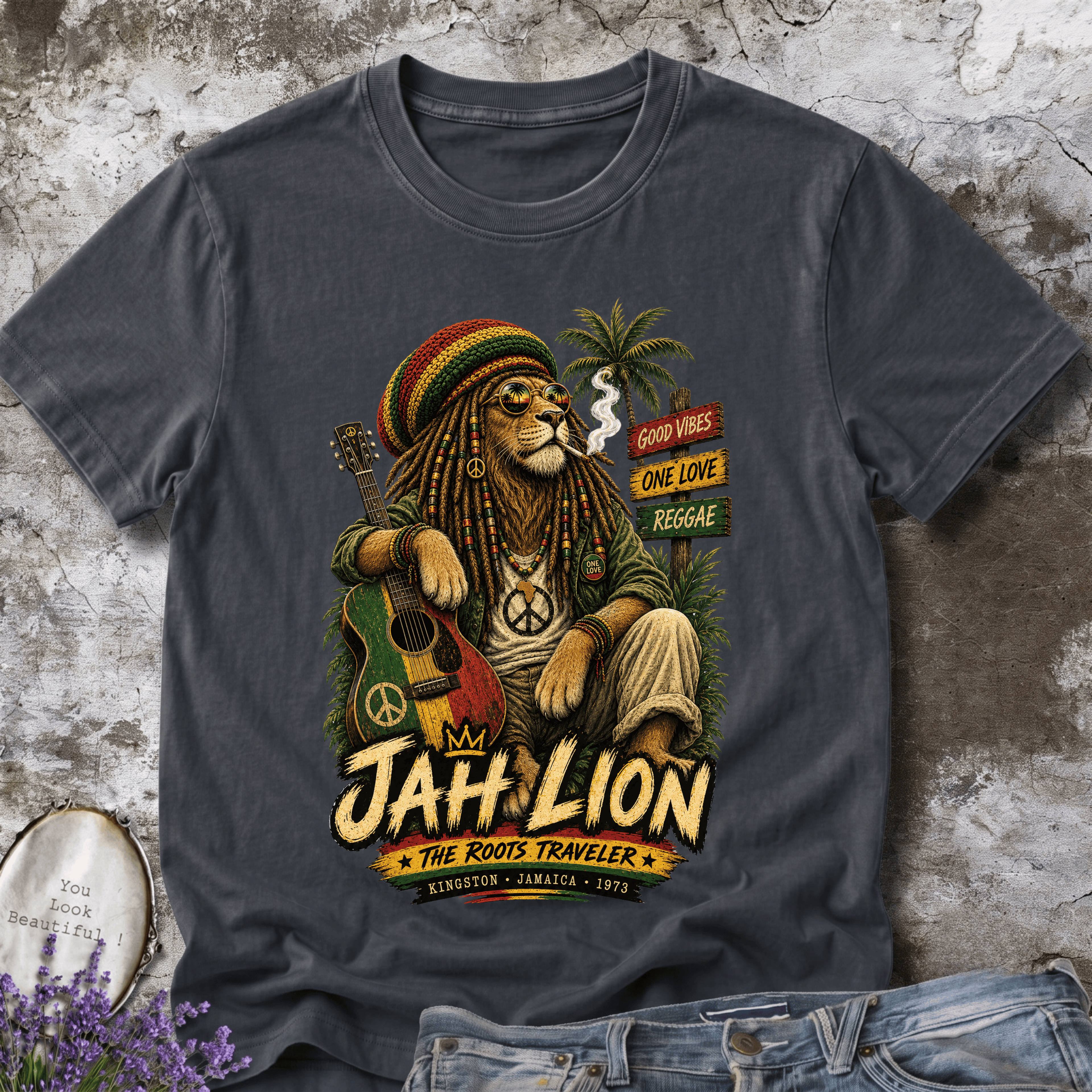 Jah Lion – The Roots Traveler Reggae Tee