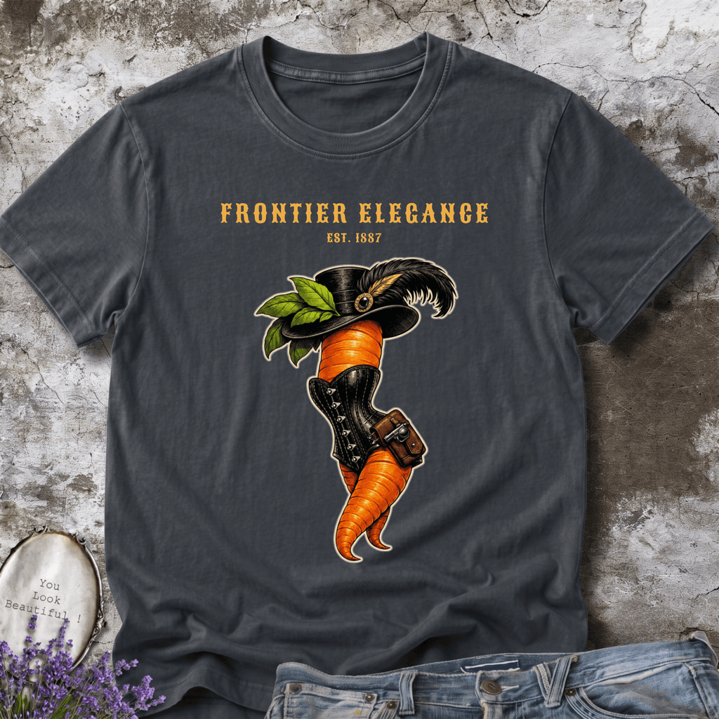 Frontier Elegance Tee | Victorian Western Carrot