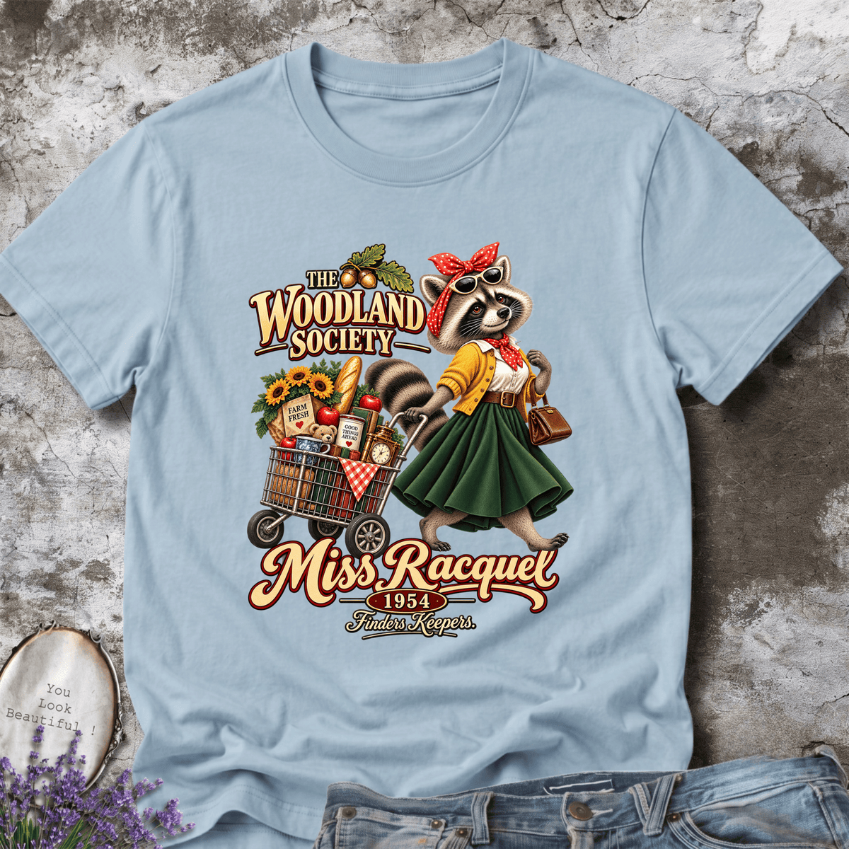 Miss Racquell Raccoon Tee