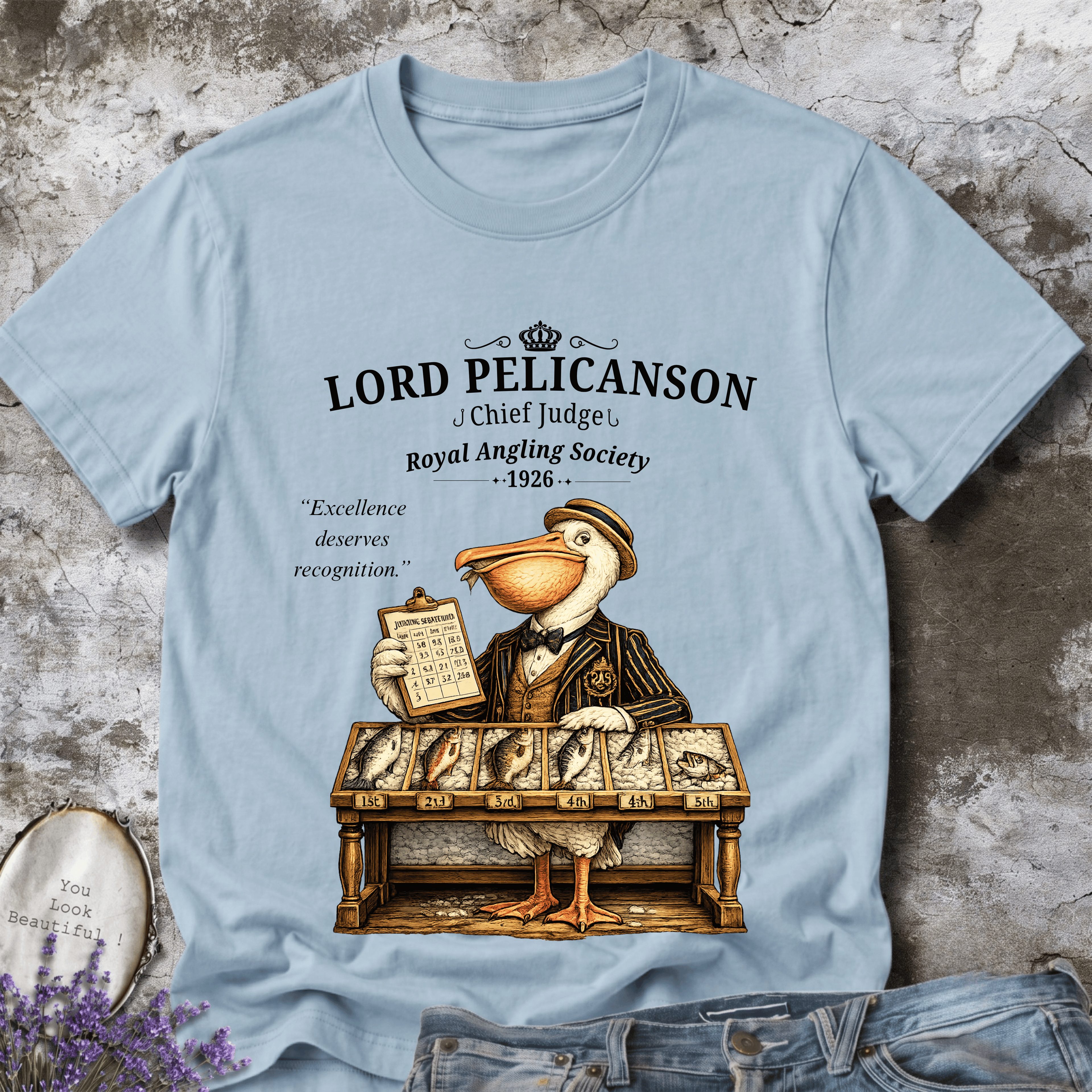 Lord Pelicanson Tee – Chief Judge of the Royal Angling Society