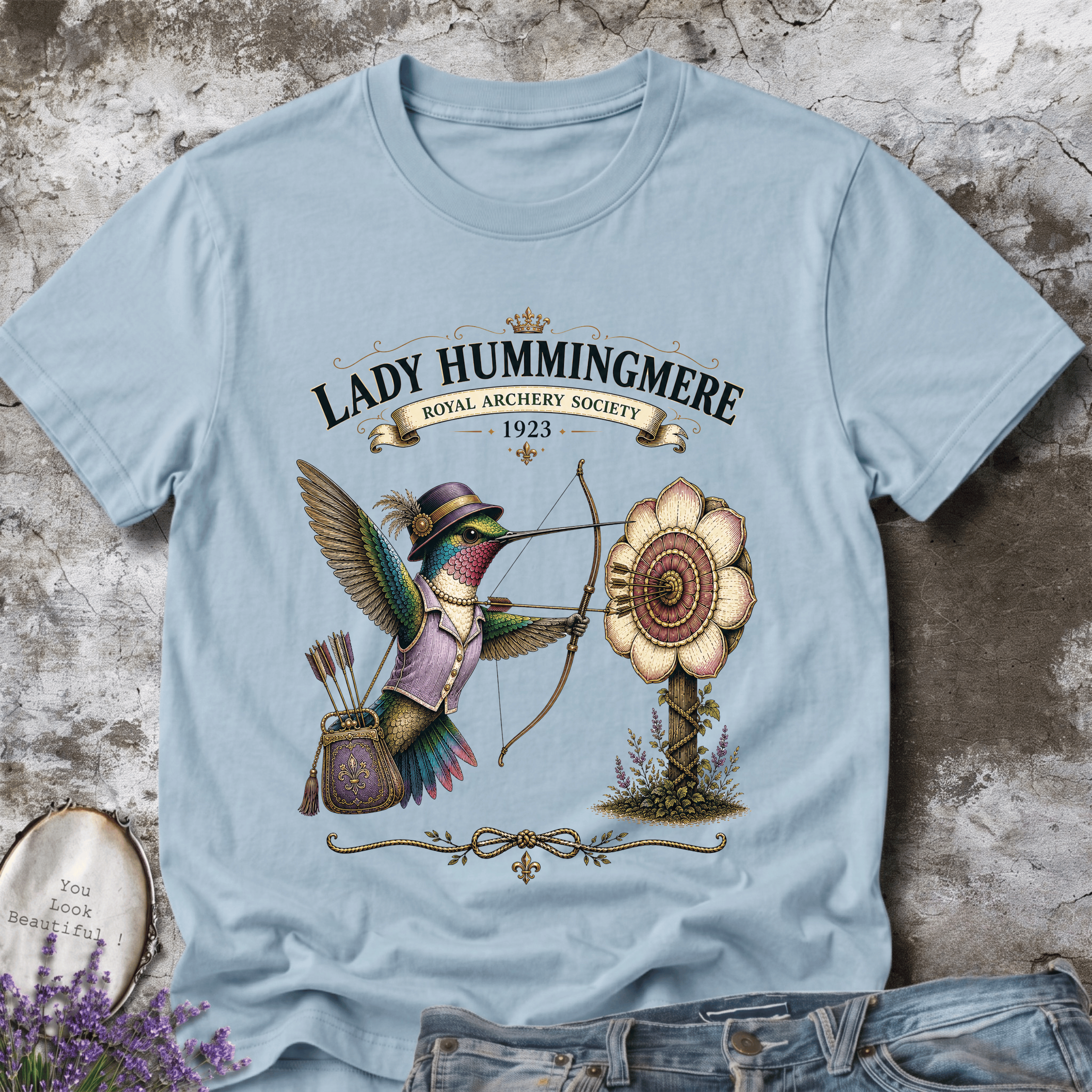 Lady Hummingmere – Vintage Royal Archery Society Tee