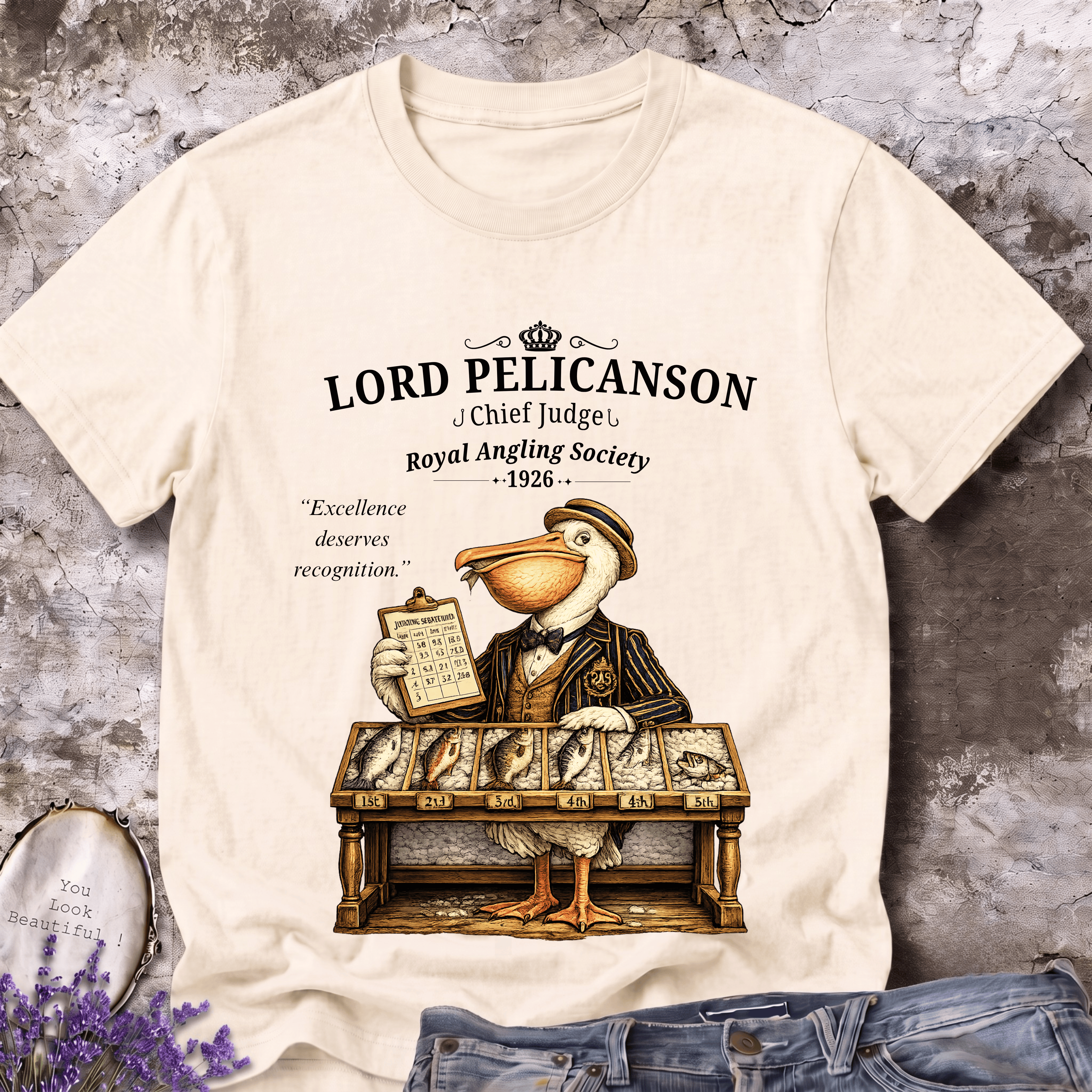 Lord Pelicanson Tee – Chief Judge of the Royal Angling Society