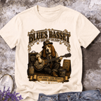 Blues Basset – Vintage Delta Blues Dog Tee