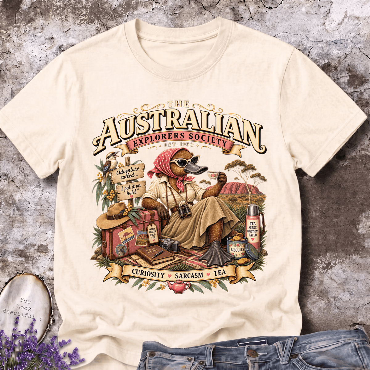 Australian Lady Explorer Platypus Tee – Est. 1950