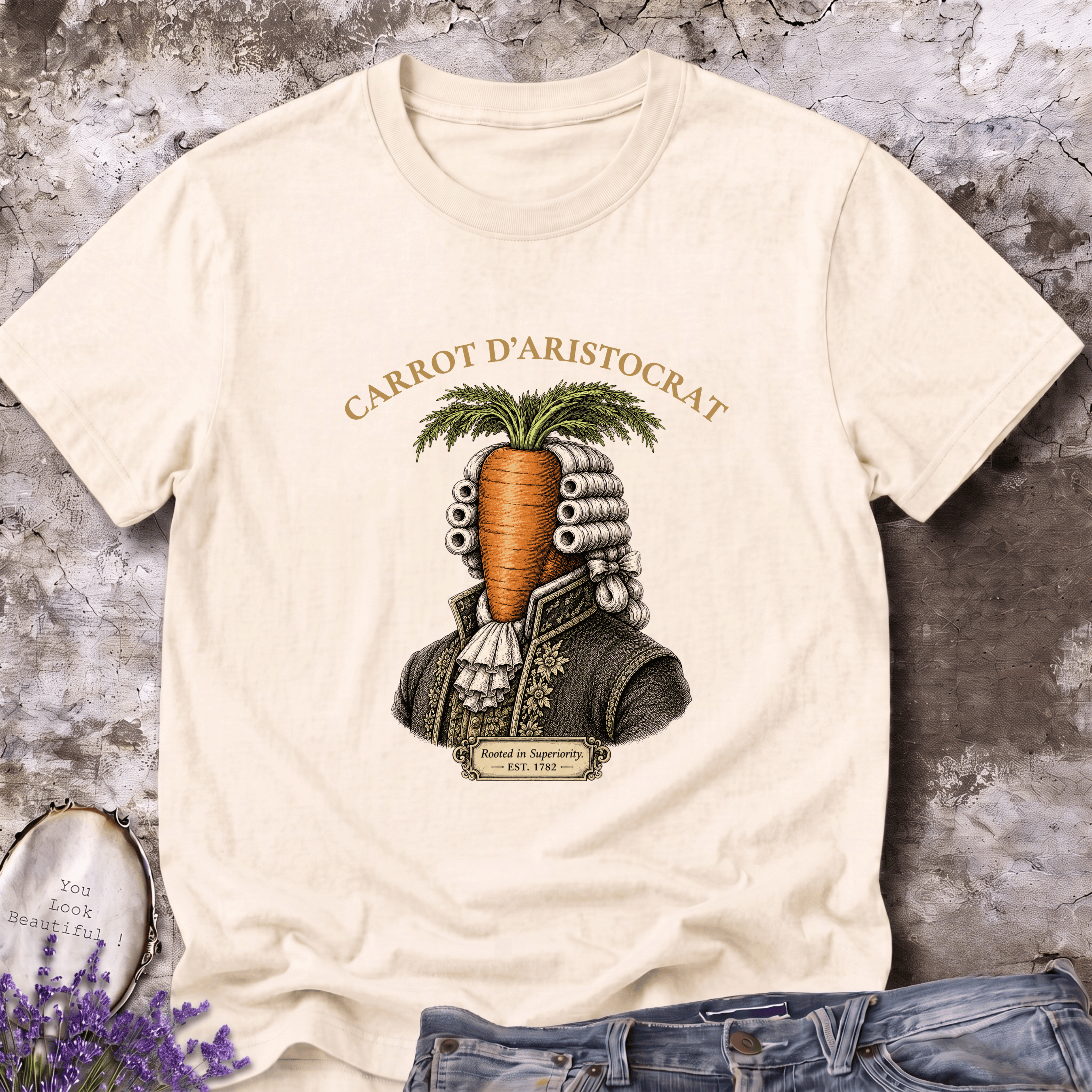 Carrot D'Aristocrat Vintage Graphic Tee | Rooted in Superiority