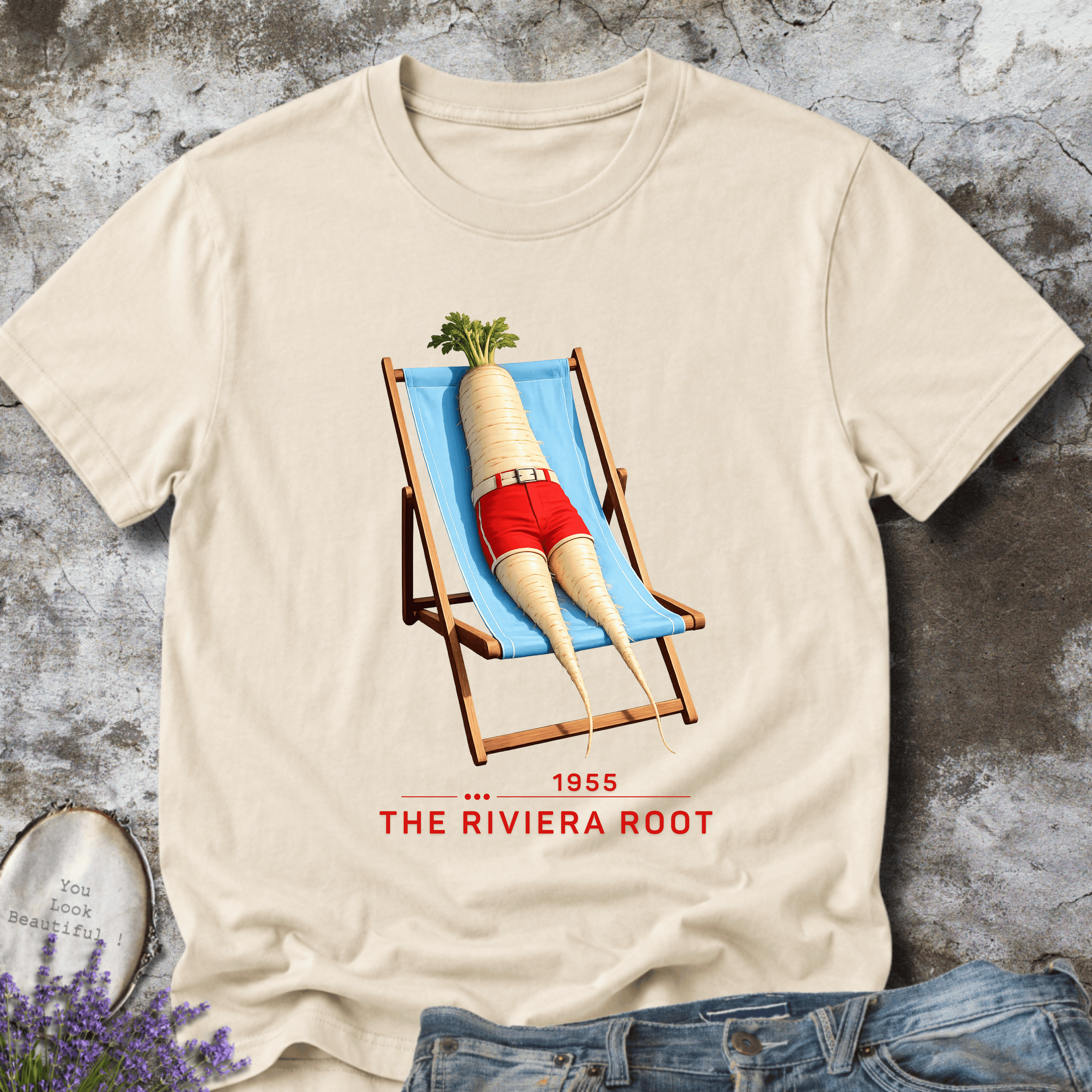 The Riviera Root – Vintage French Riviera Vegetable Graphic Tee