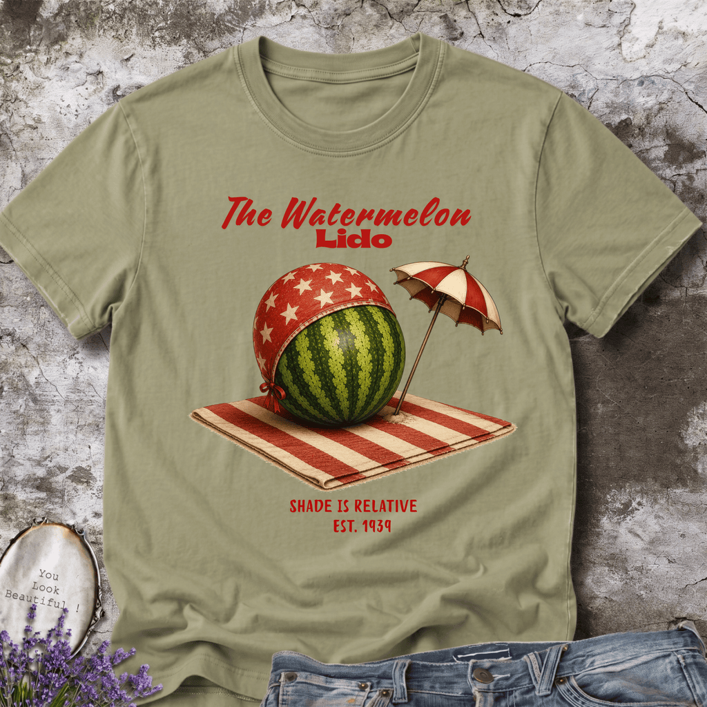 The Watermelon Lido – Vintage Watermelon Beach Tee