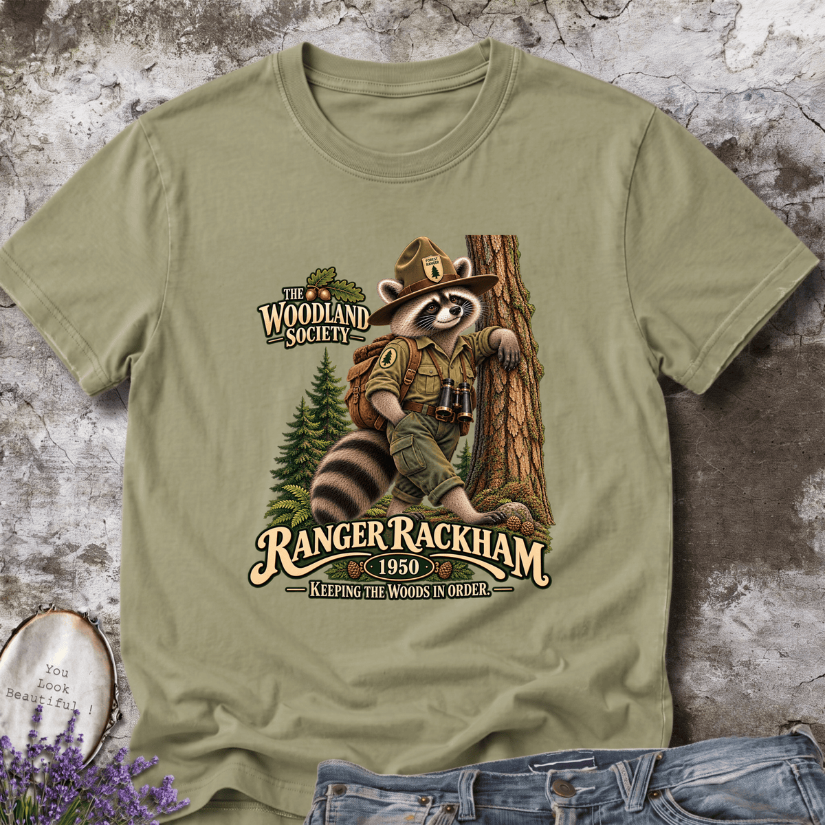 Ranger Rackham Raccoon Tee