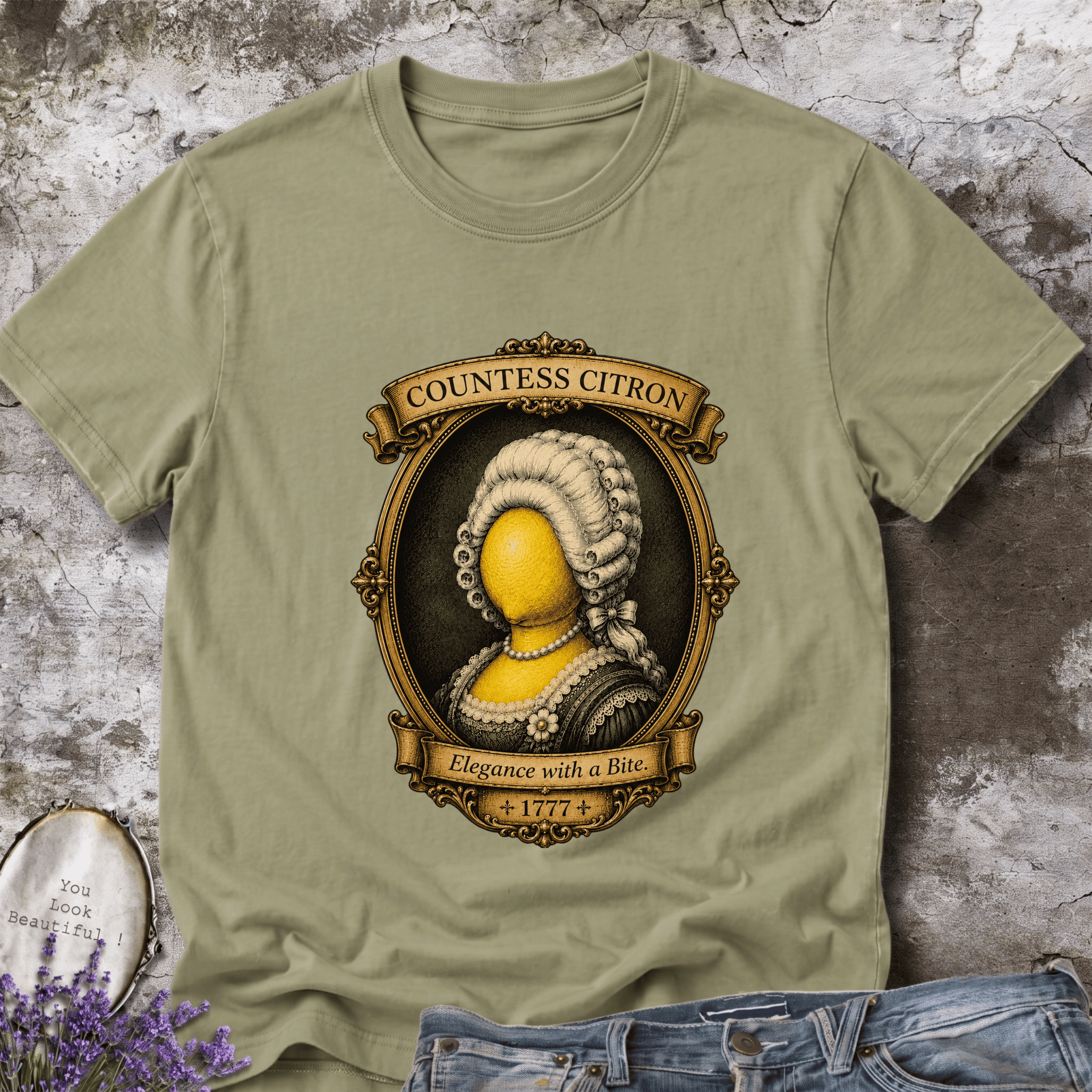 Countess Citron Vintage Graphic Tee | Est. 1777