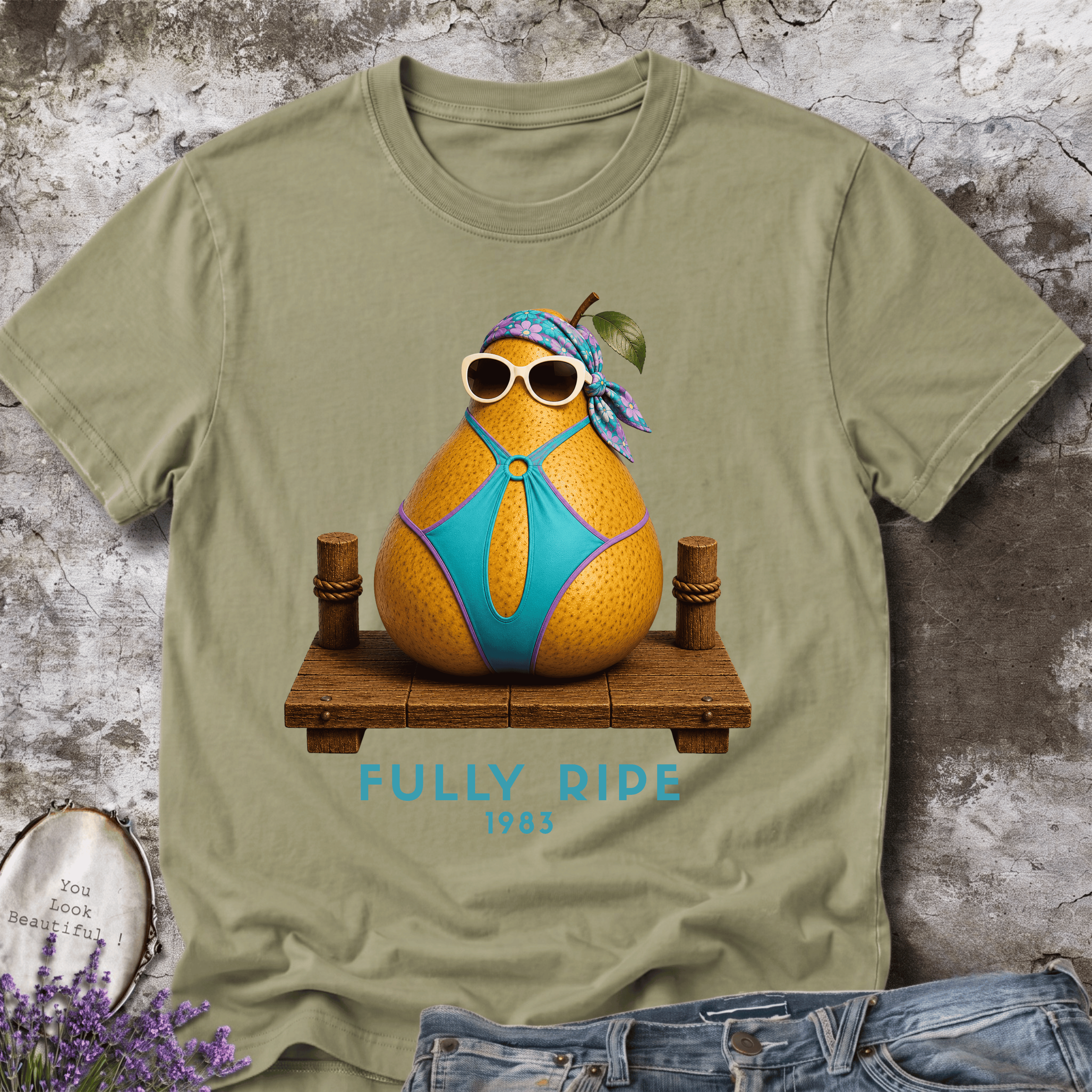 Fully Ripe 1983 – Vintage Pear Beach Graphic Tee