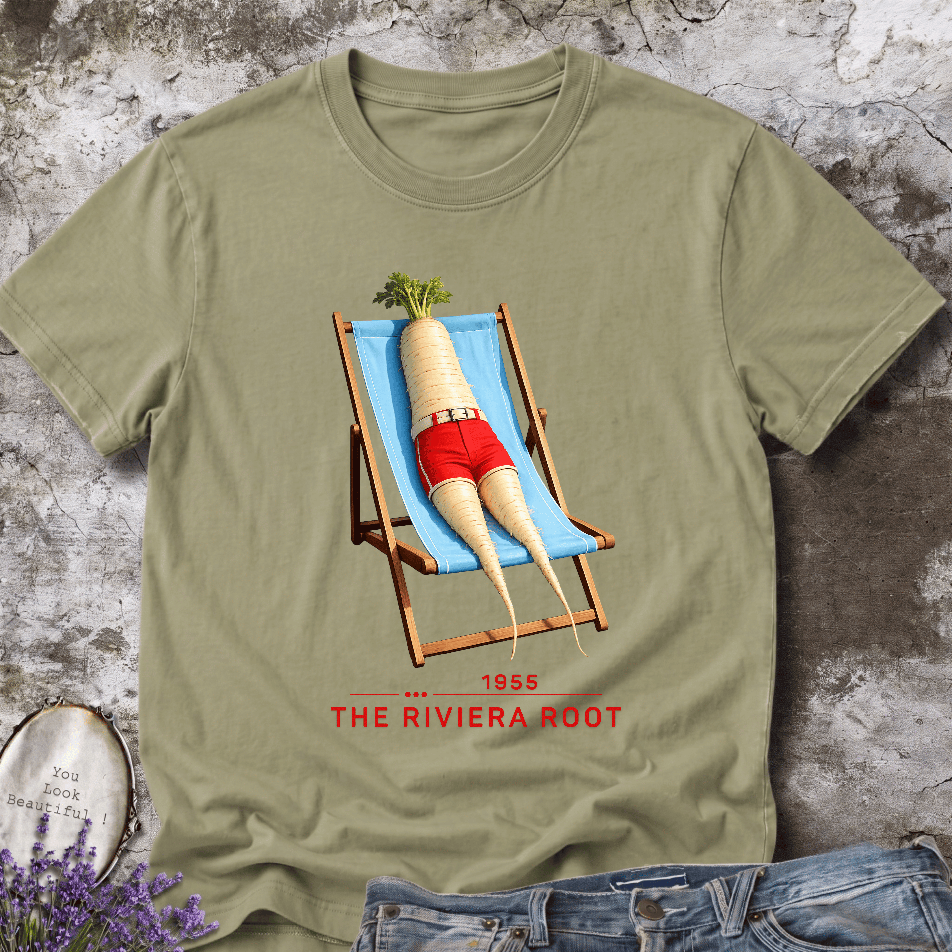 The Riviera Root – Vintage French Riviera Vegetable Graphic Tee