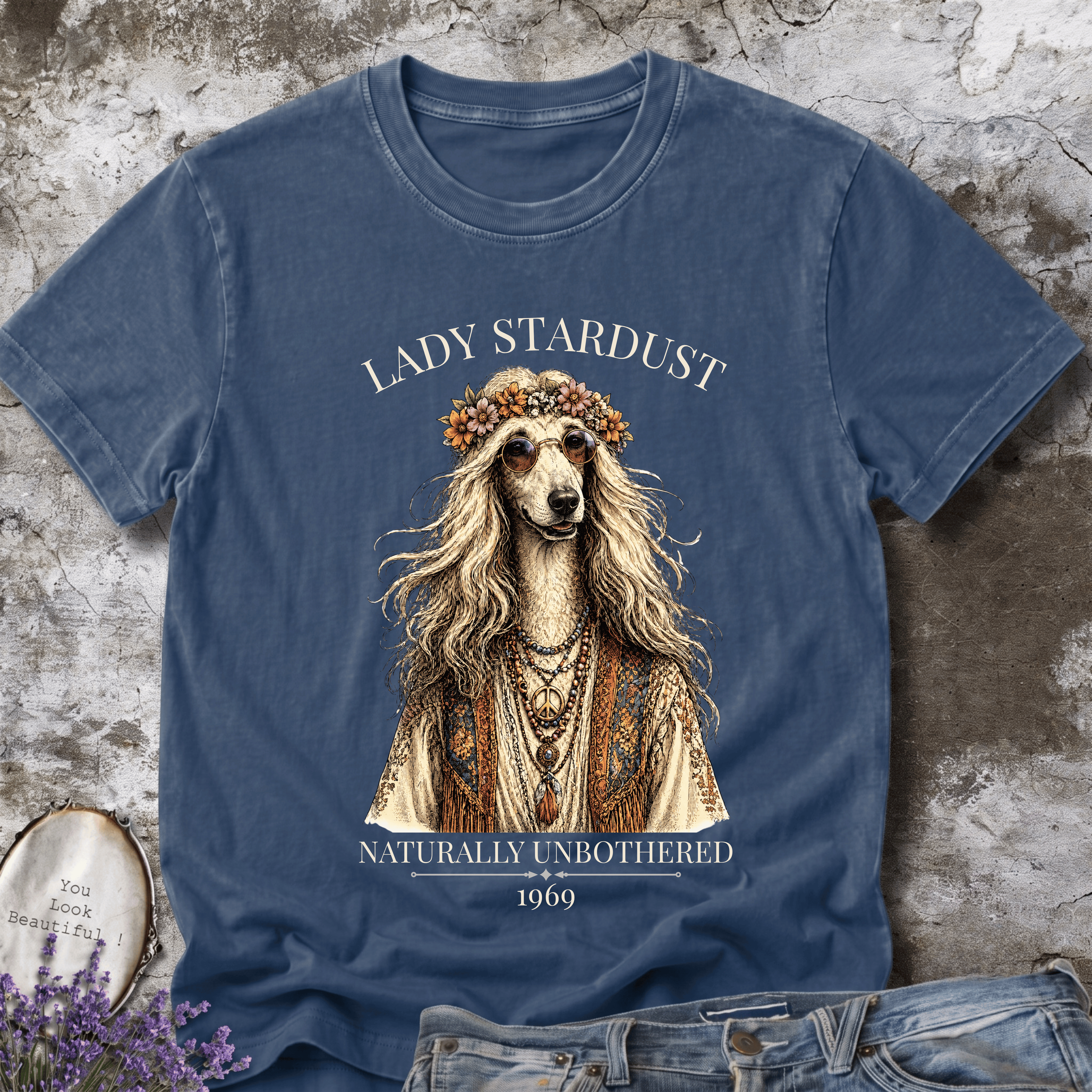 Boho Afghan Hound T-Shirt – Lady Stardust Graphic Tee