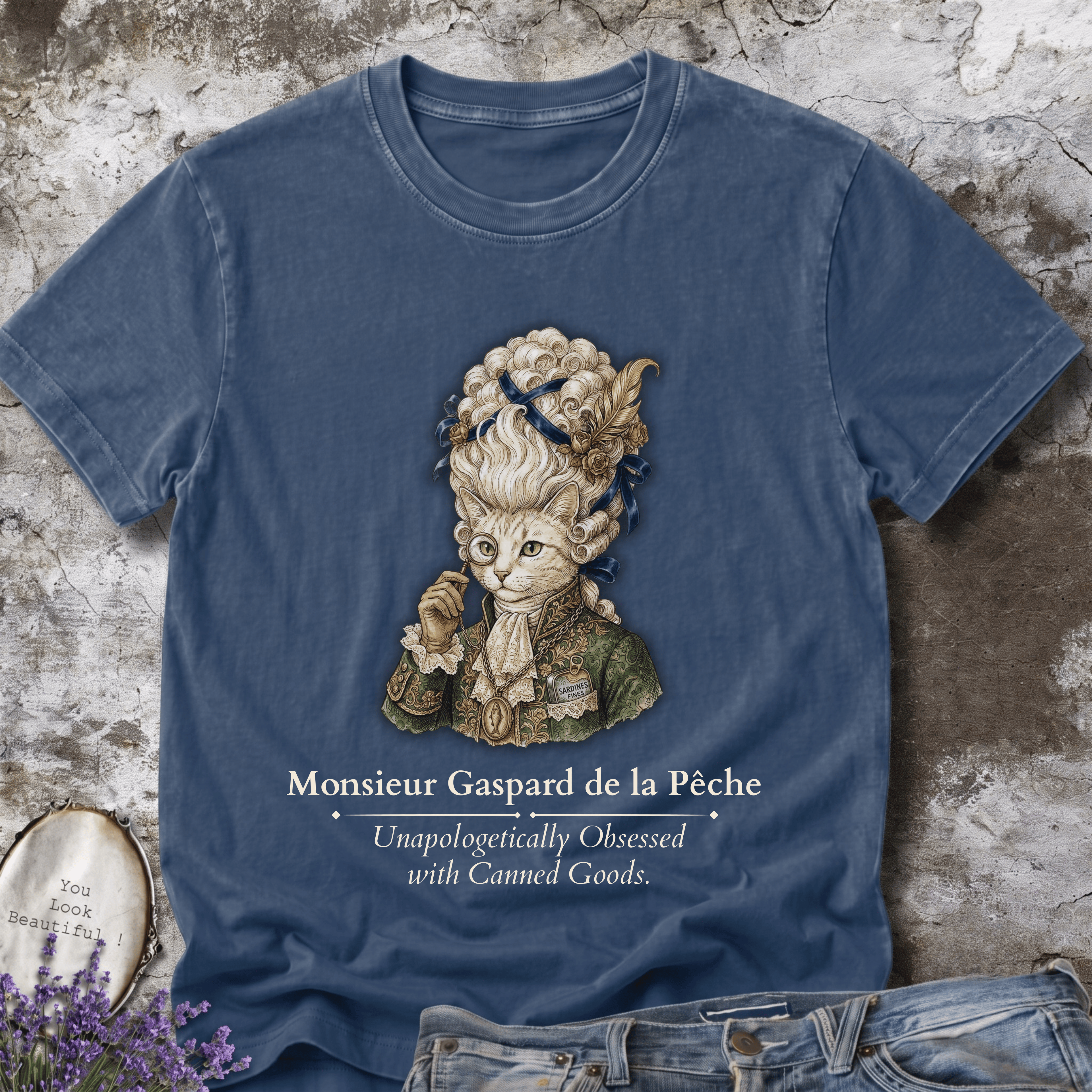 Monsieur Gaspard de la Pêche Vintage Graphic Tee