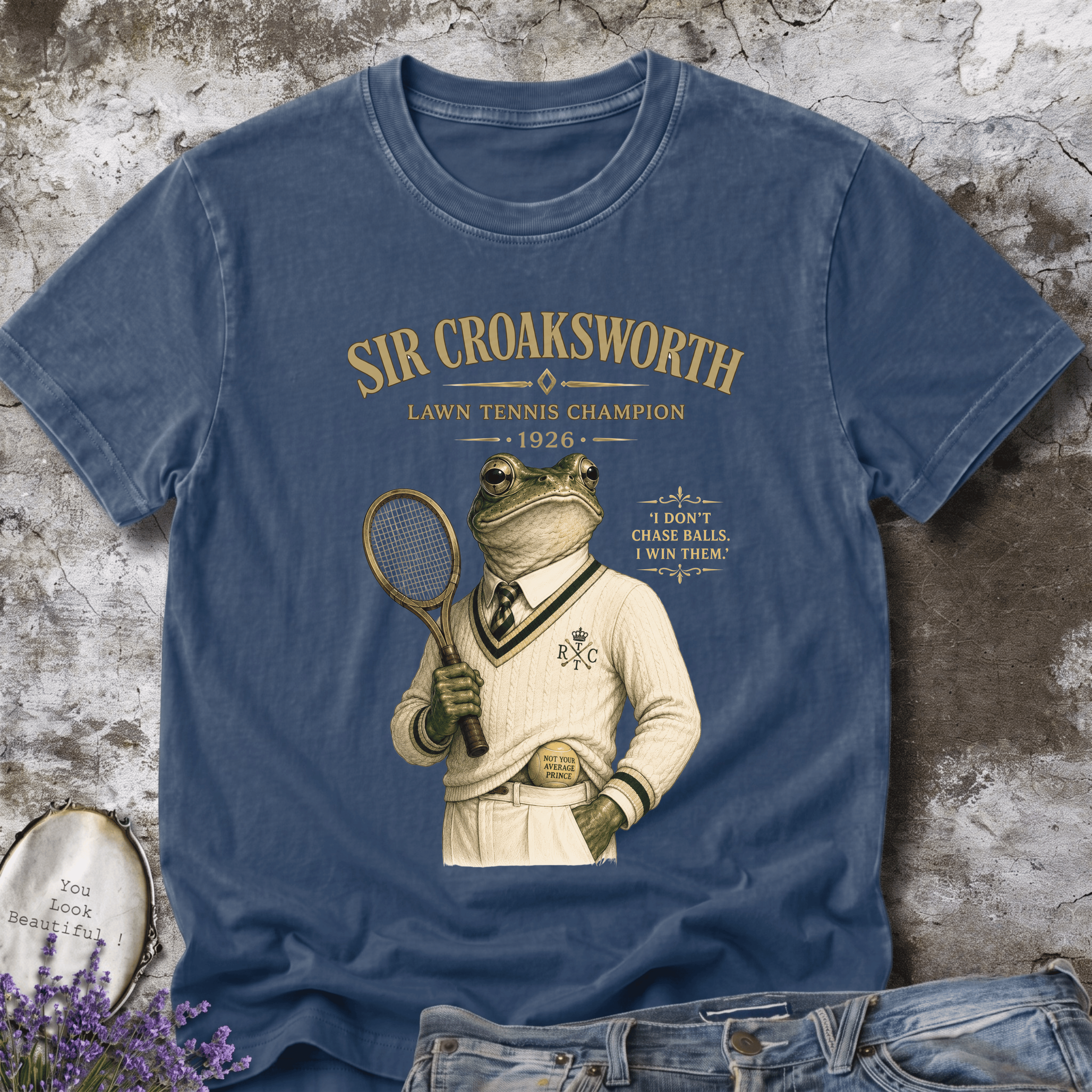 Sir Croaksworth – Lawn Tennis Champion Tee