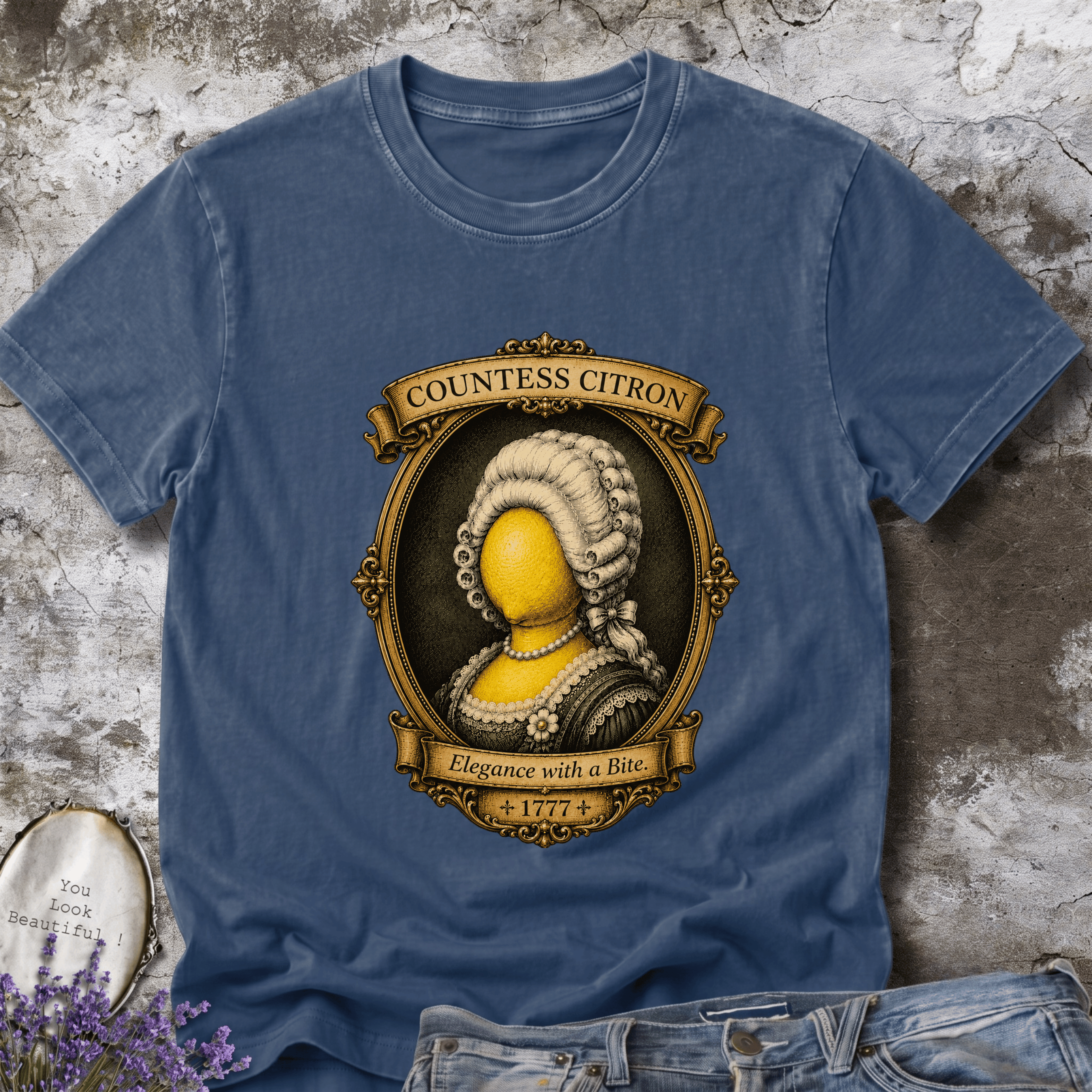 Countess Citron Vintage Graphic Tee | Est. 1777