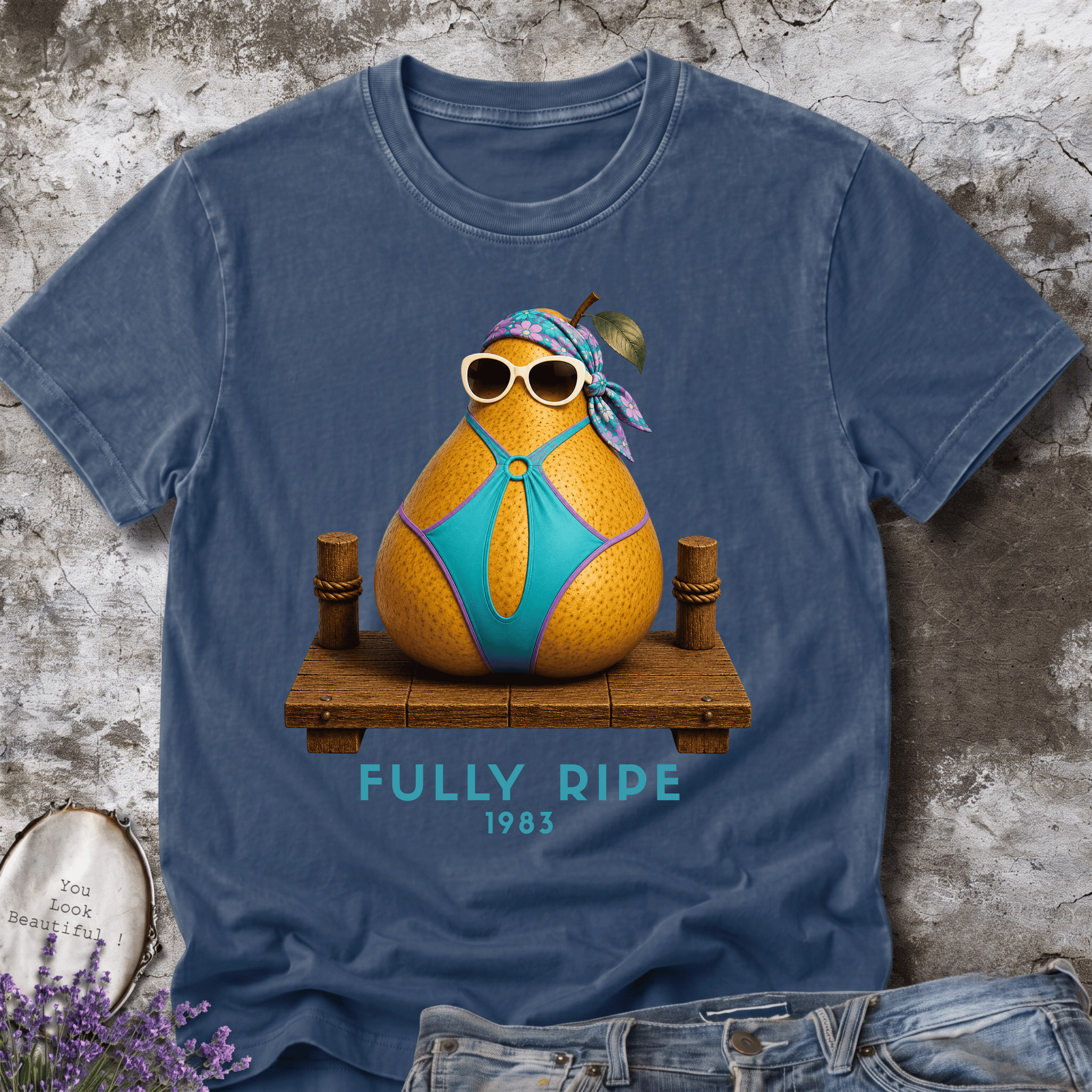 Fully Ripe 1983 – Vintage Pear Beach Graphic Tee